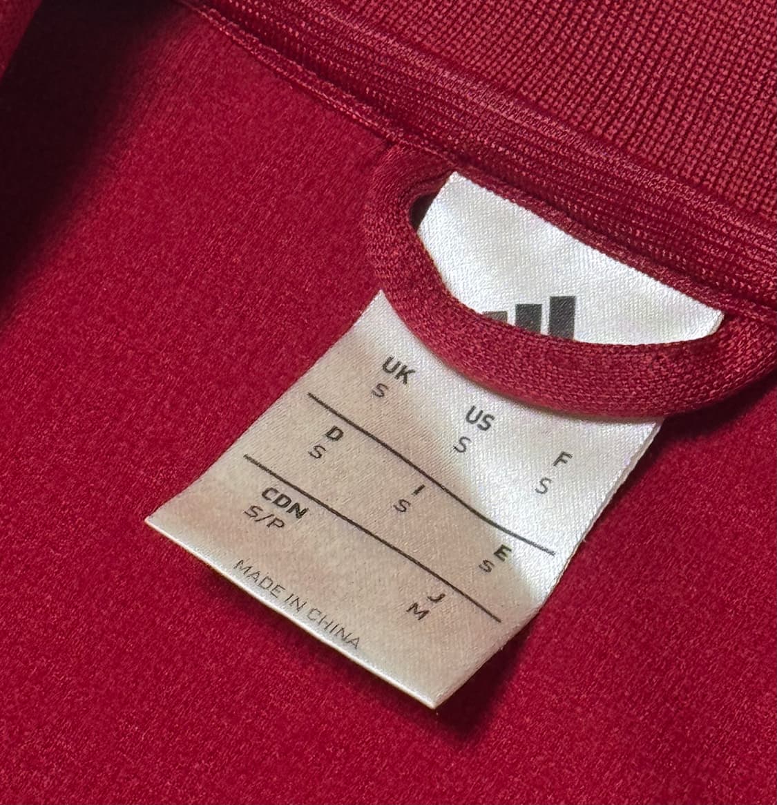 아디다스 딥레드 버건디 스페인 져지  상품이미지5