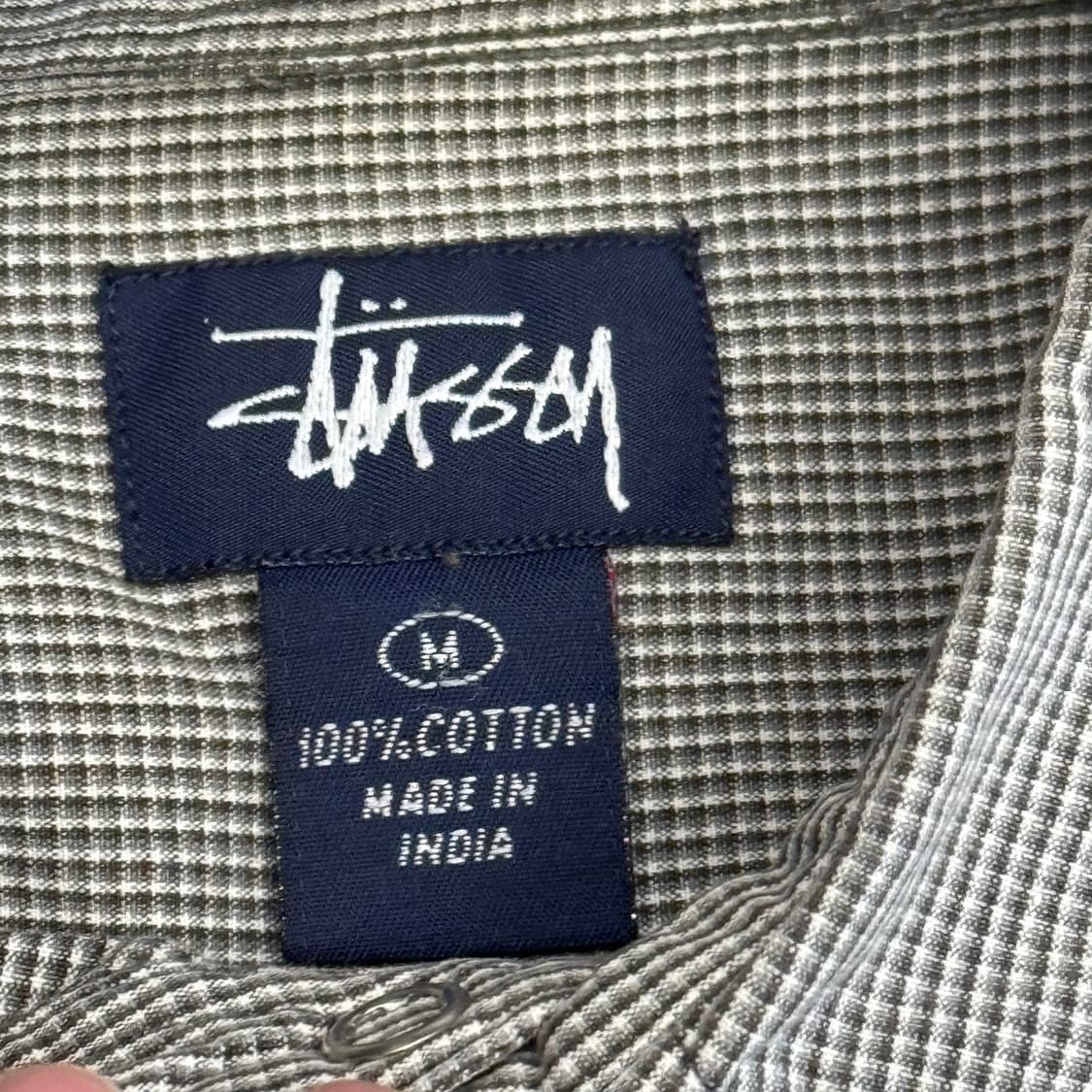 M 스투시 체크 반팔 셔츠 상품이미지4