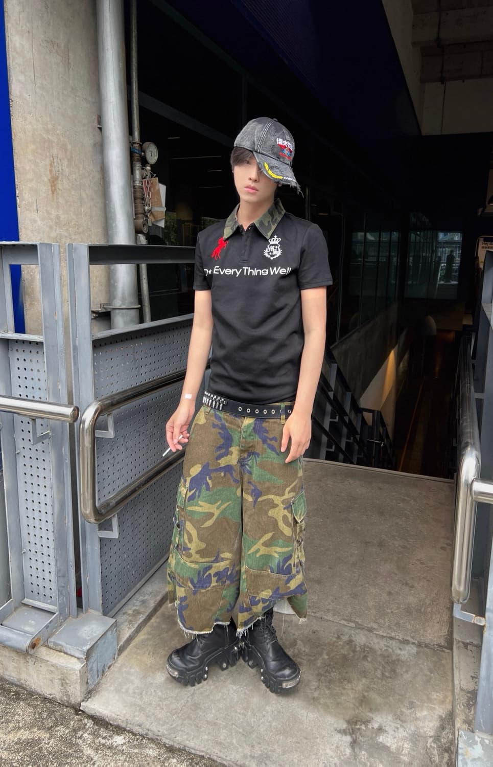 Vintage Street Camo Collar Polo 상품이미지1