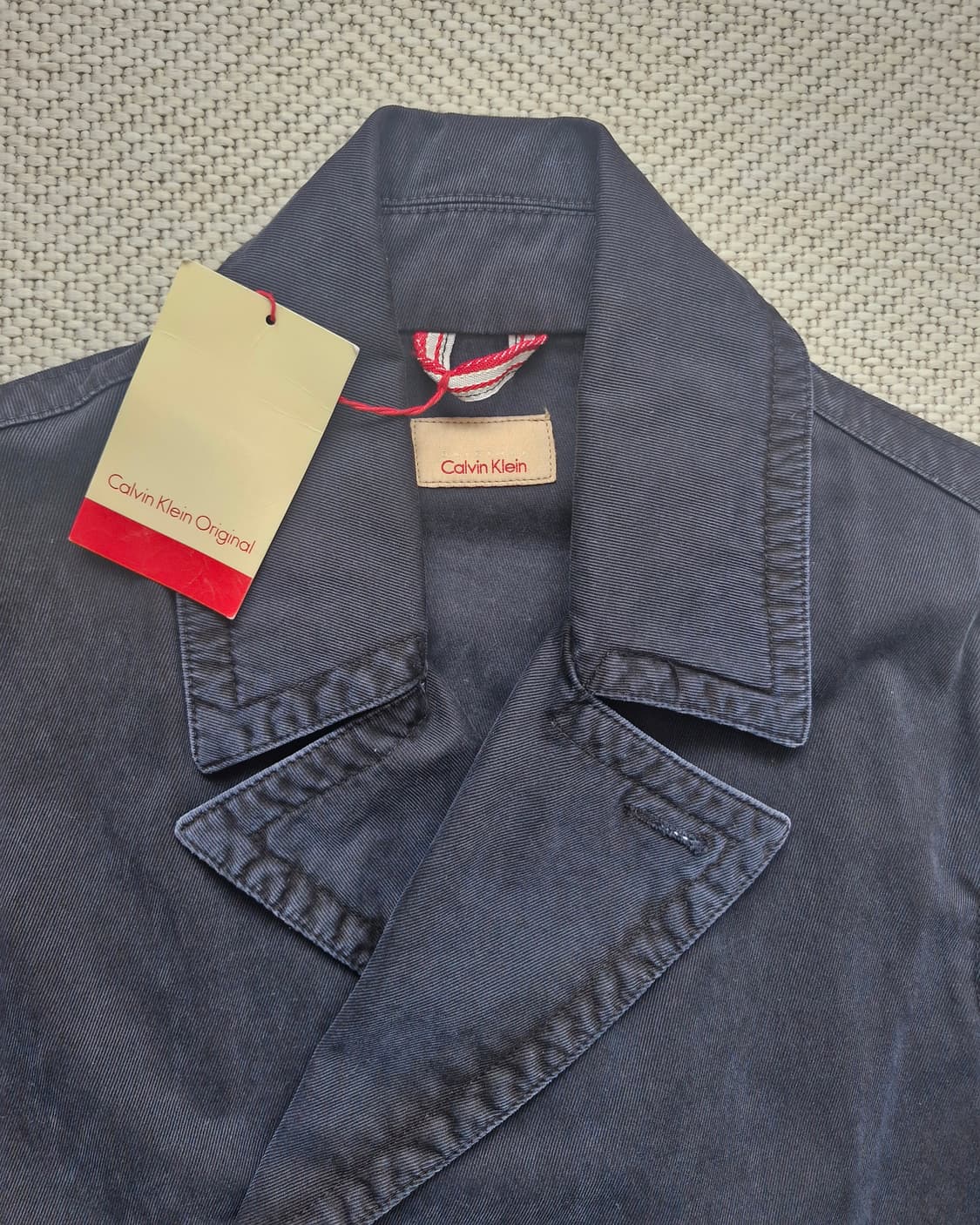 새상품 캘빈클라인 코튼 더블브레스티드 자켓 L  상품이미지1