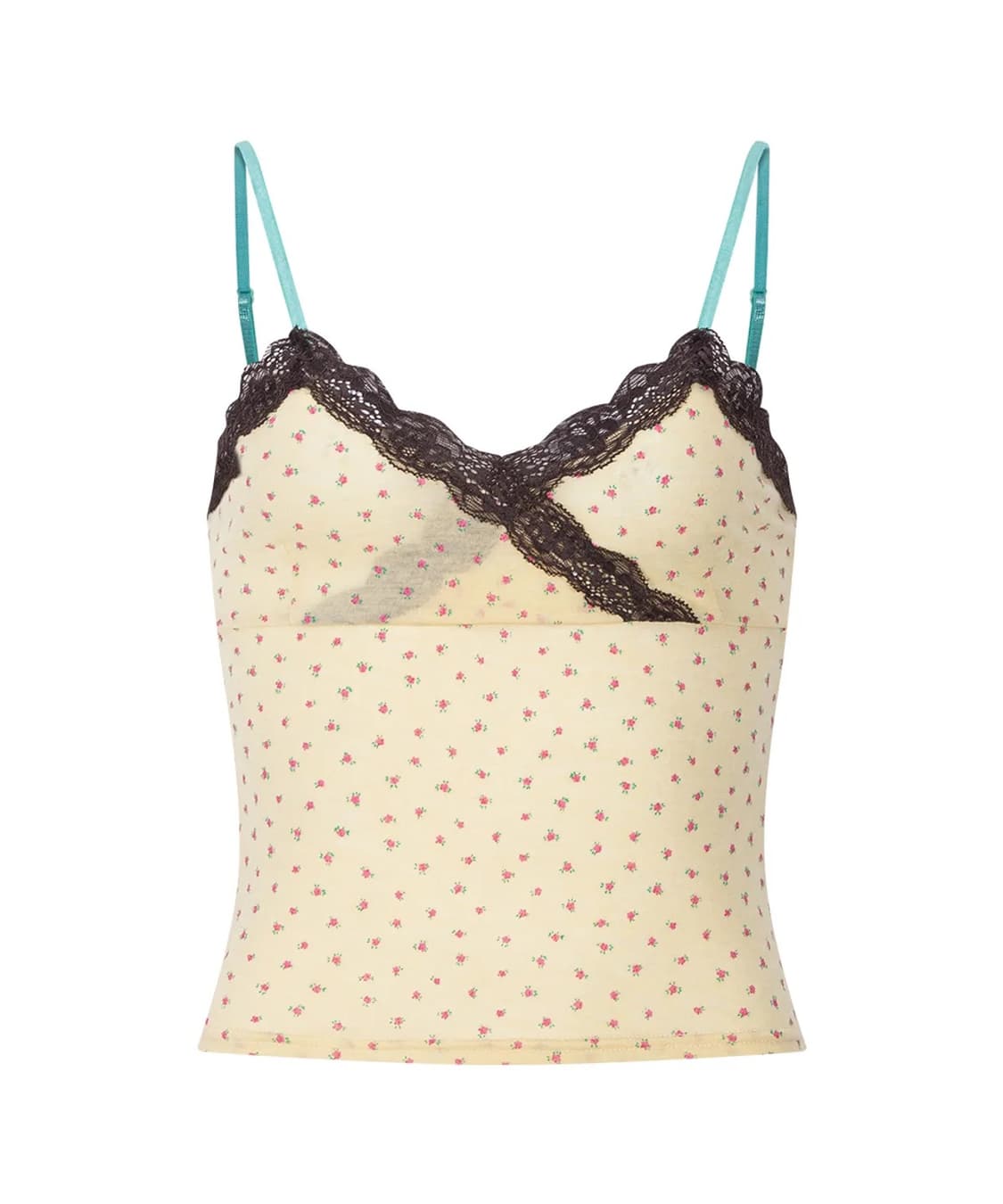 플노팔 나시 Flora Lace Sleeveless Top (Lemon) 상품이미지2