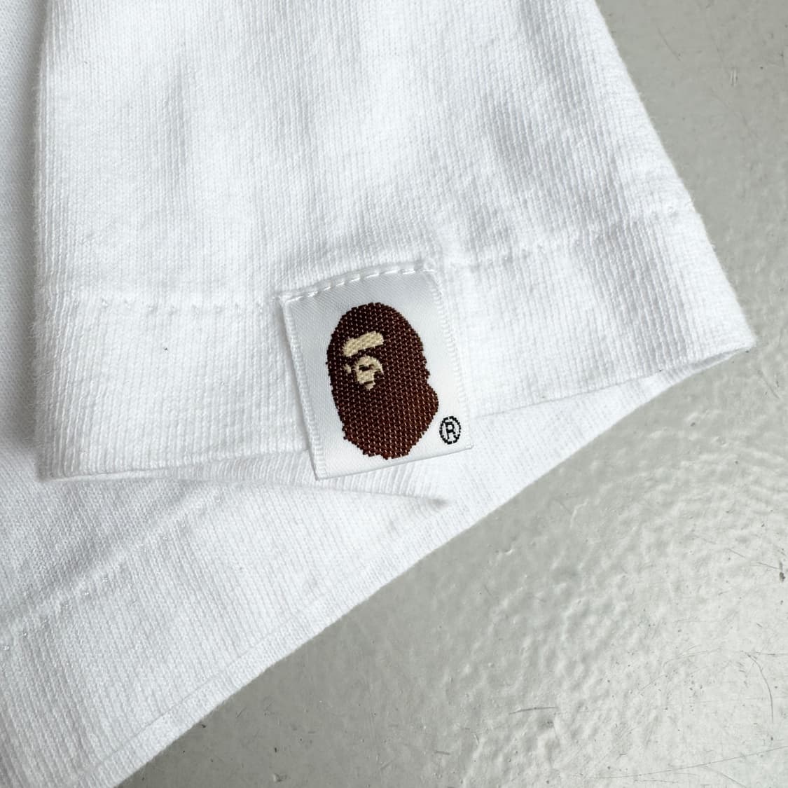 베이프 컬리지 빅사루 반팔 티셔츠 화이트 상품이미지4