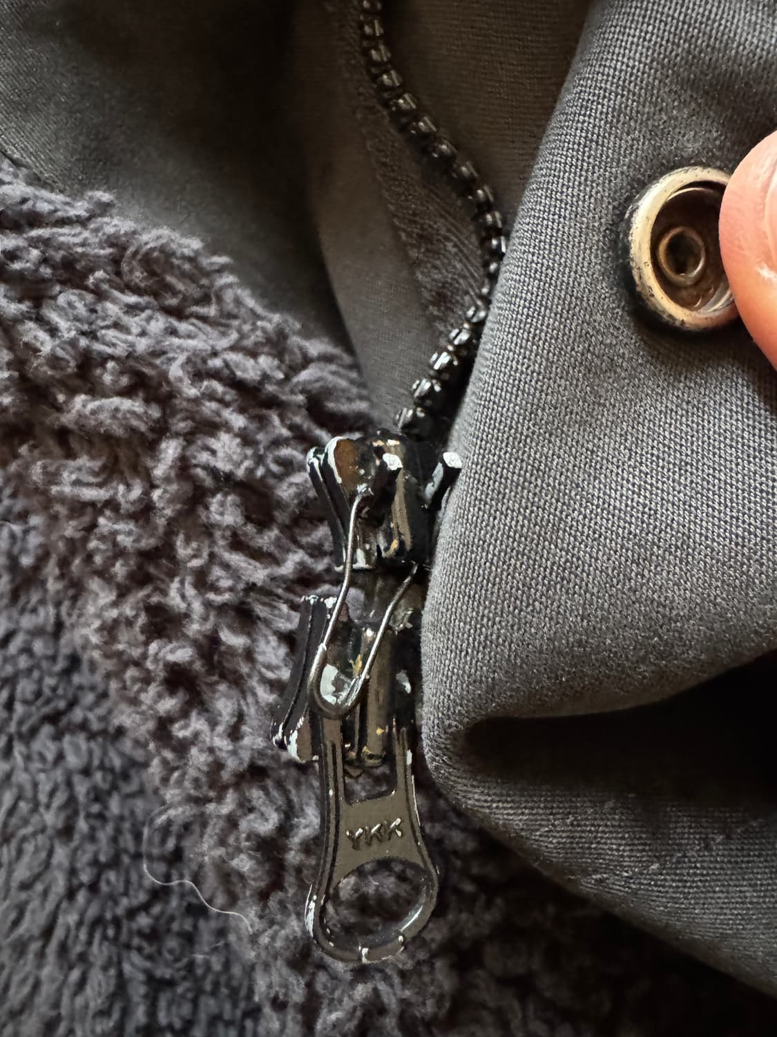 올드 Apc 아페쎄 프랑스제 블랙 몰스킨 후드 자켓 상품이미지5