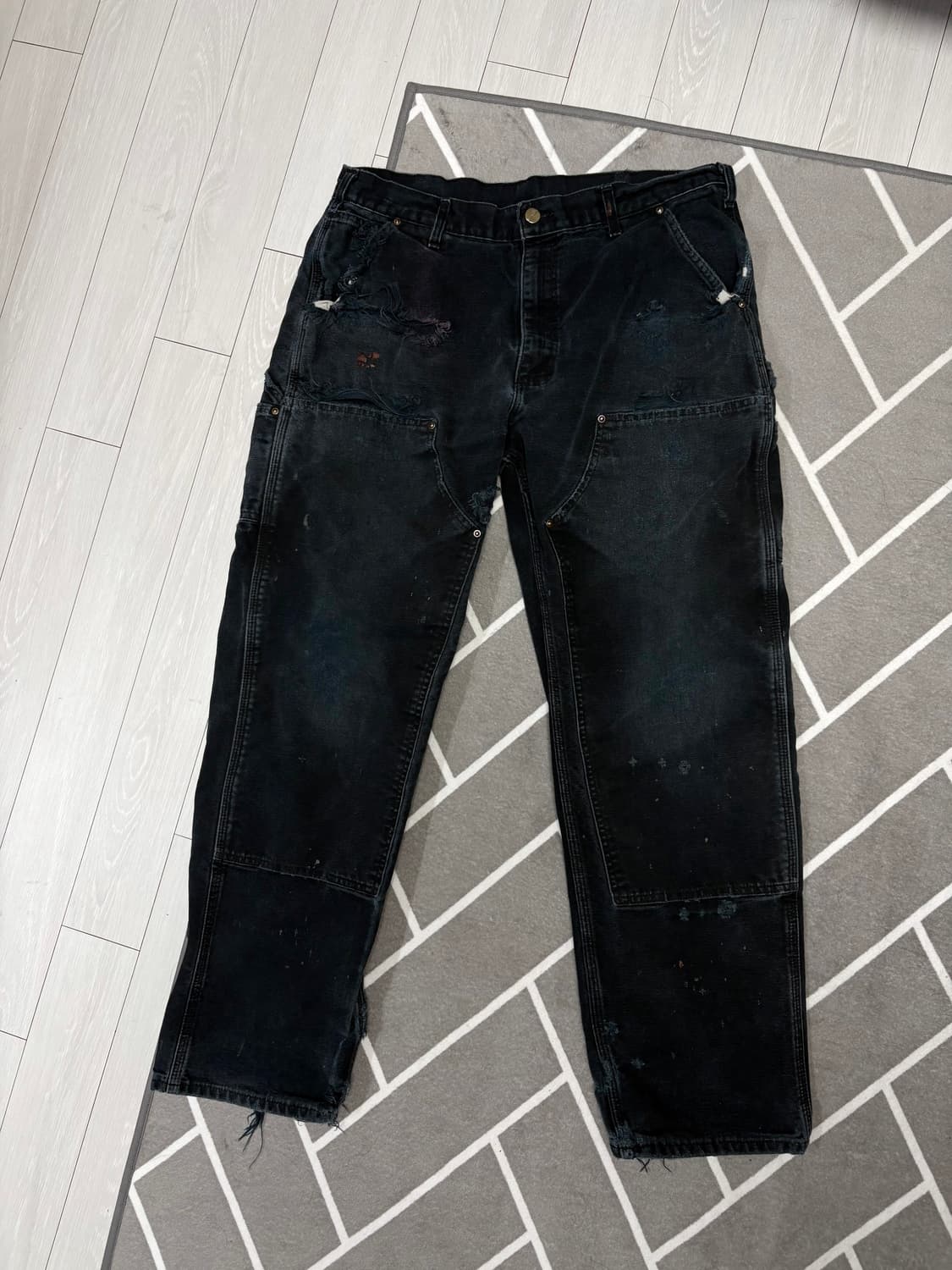 칼하트 빈티지 더블니 BLK 36 상품이미지1