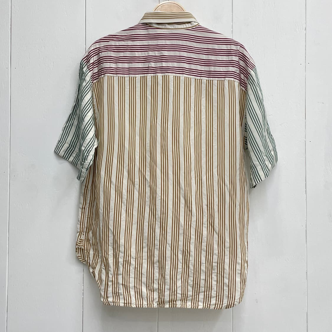 산드로 멀티 컬러 스트라이프 반팔 셔츠 상품이미지3