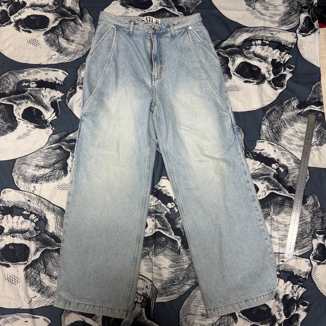 satur 새터 와이드데님 팬츠 M사이즈  상품이미지1