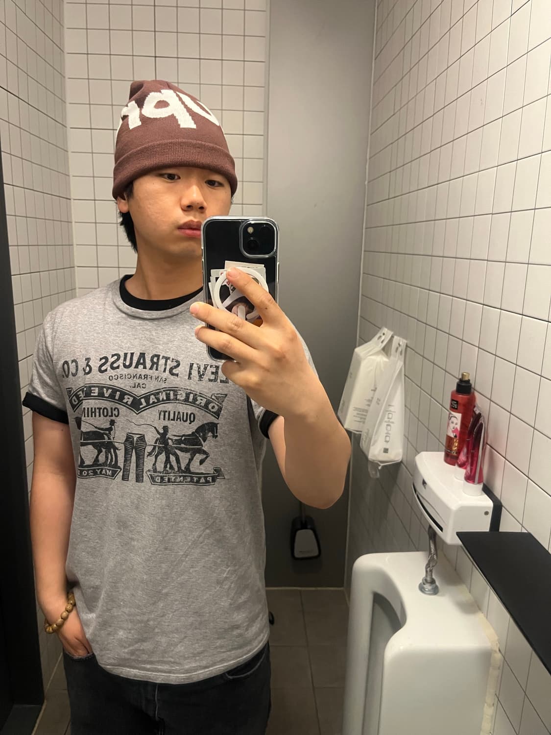 빈티지 리바이스 빅 아이콘 반팔 그레이 상품이미지3