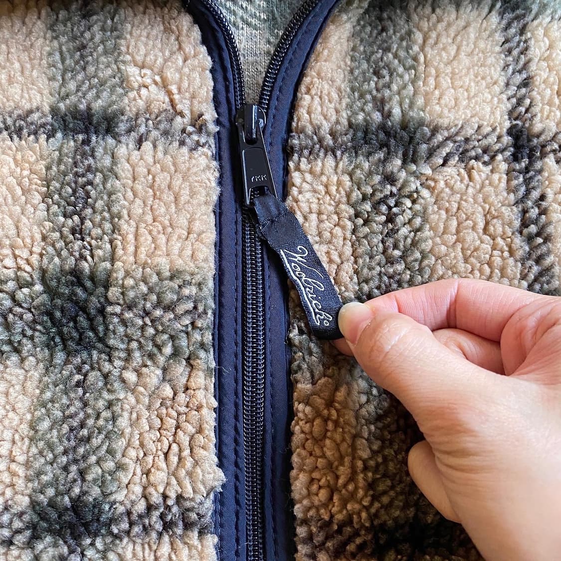 (105) 90’s 울리치 체크 보아 플리스 자켓  상품이미지7