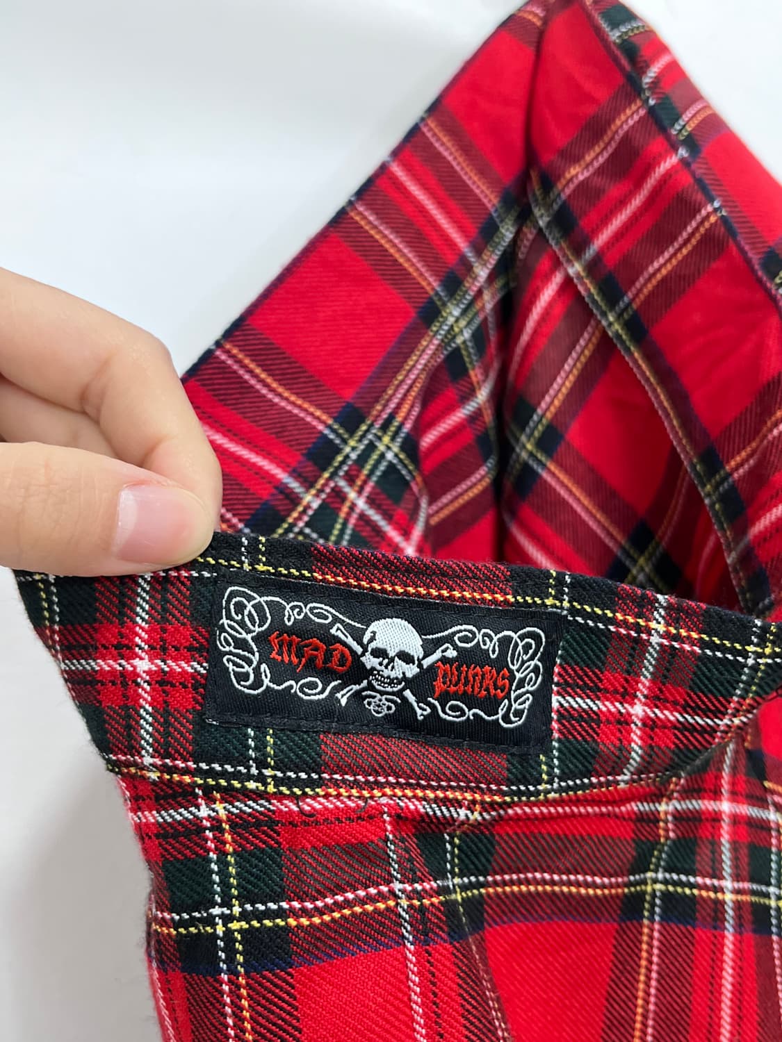 MAD PUNKS 매드 펑크 레드 스커트 치마 상품이미지7