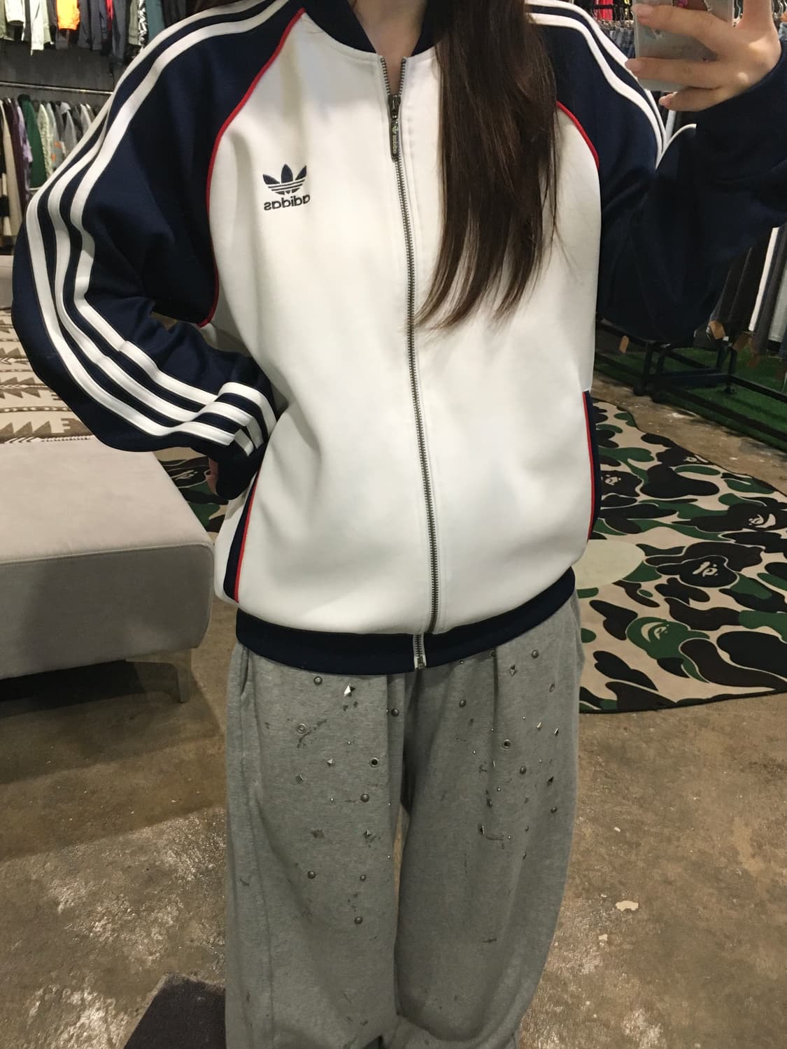 아디다스 져지 남흰 네이비화이트 105 상품이미지5