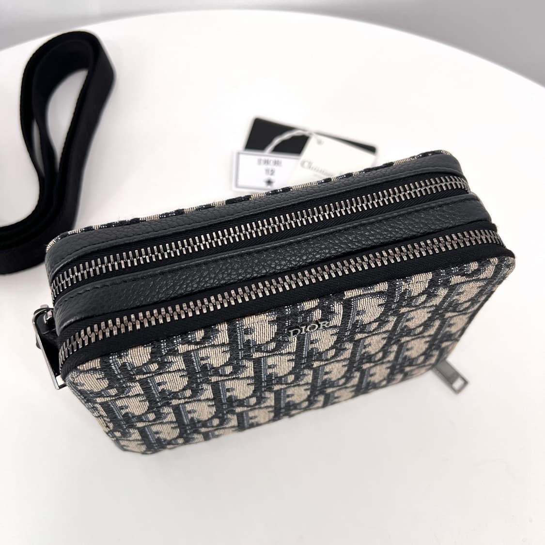 디올 오블리크 자카드 스트랩 파우치 크로스백 (20BBC119YSE) 상품이미지5