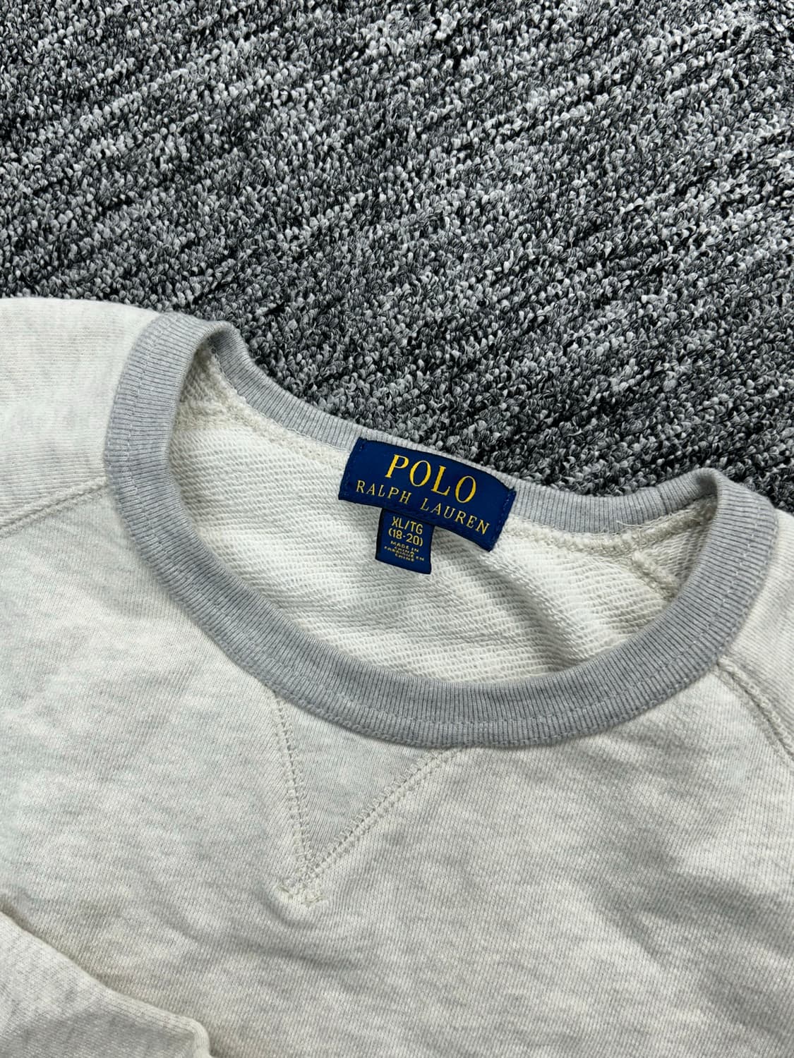 폴로 랄프로렌 보이즈 아이보리 맨투맨  XL 상품이미지5