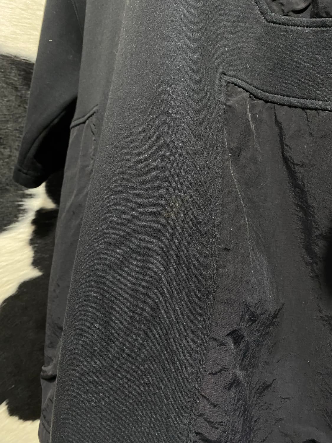 Gu x undercover 나일론 배색 반팔후드티 상품이미지5