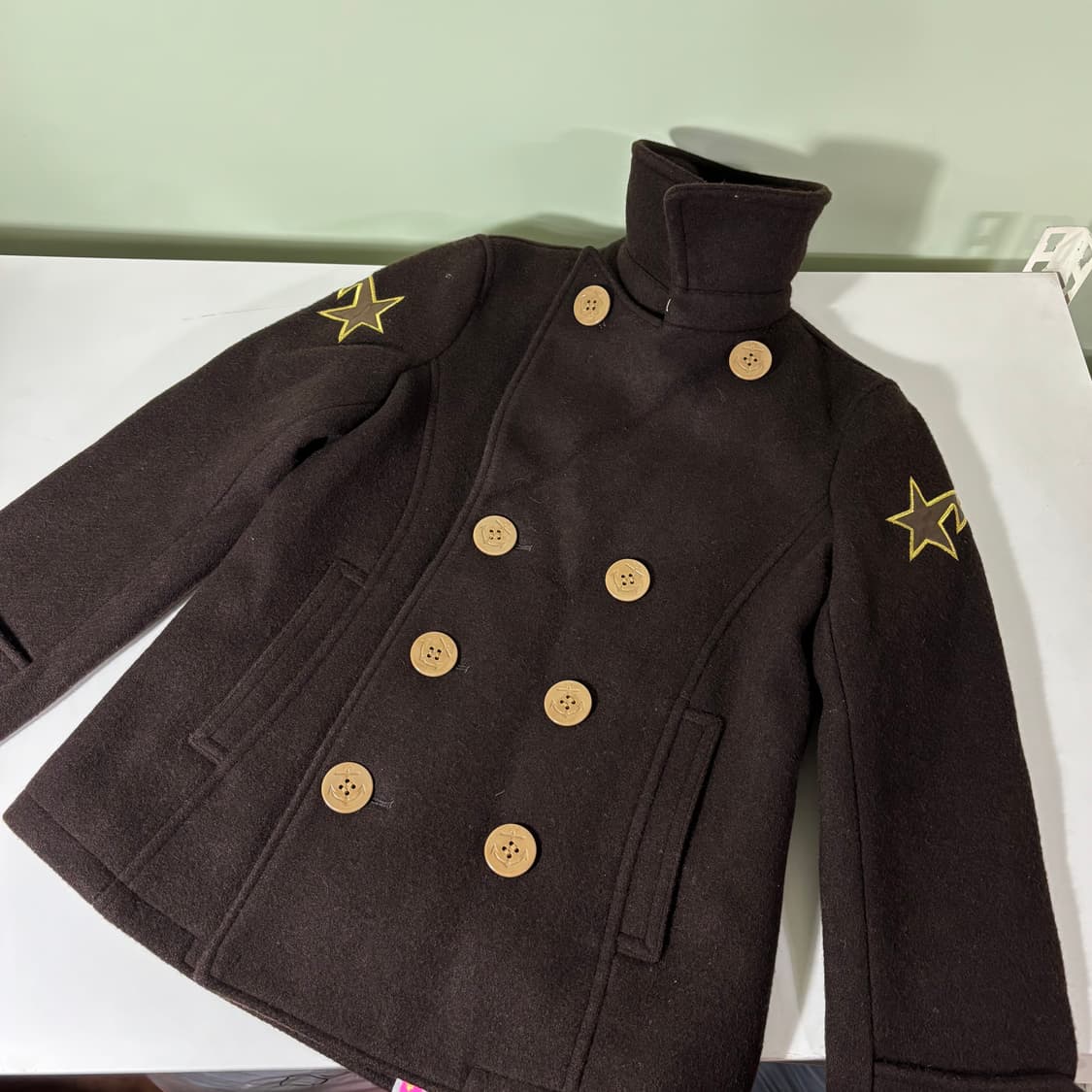 우먼S 베이프 A bathing ape 브라운 피코트 상품이미지3