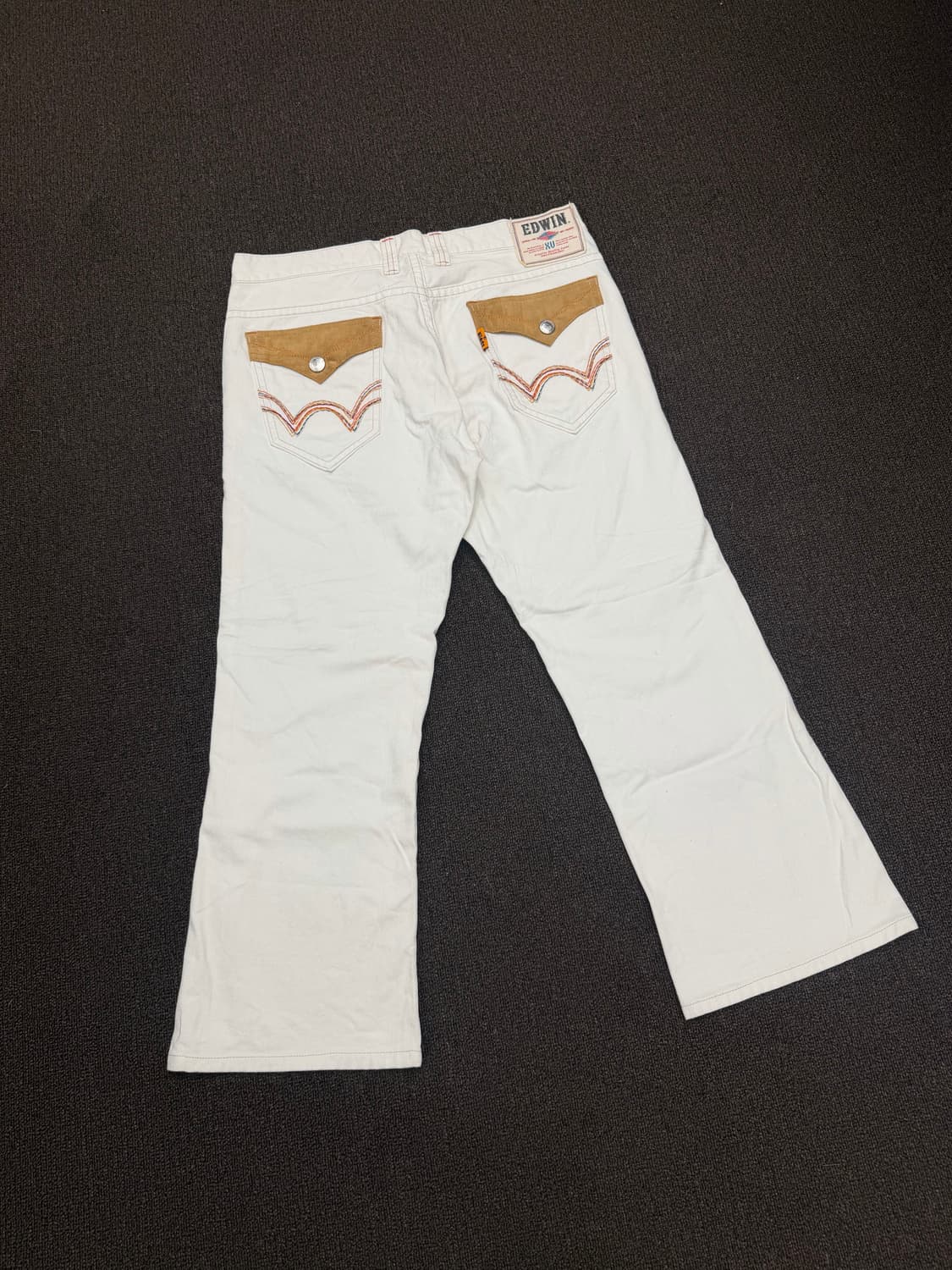 36)에드윈 XVS421 빈티지 웨스턴 화이트 데님팬츠  상품이미지3