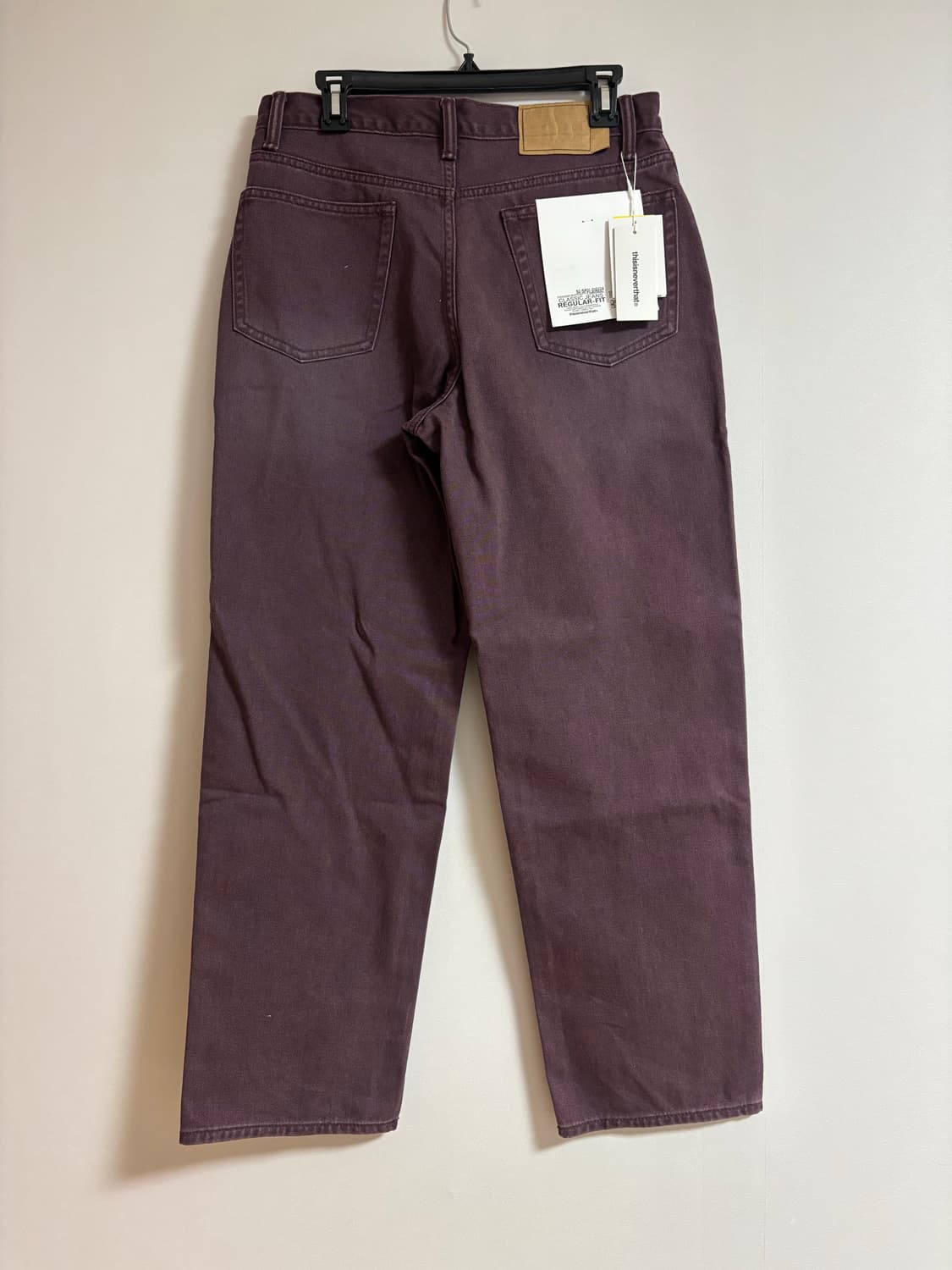 디스이즈네버댓 레귤러핏 팬츠 버건디 상품이미지1