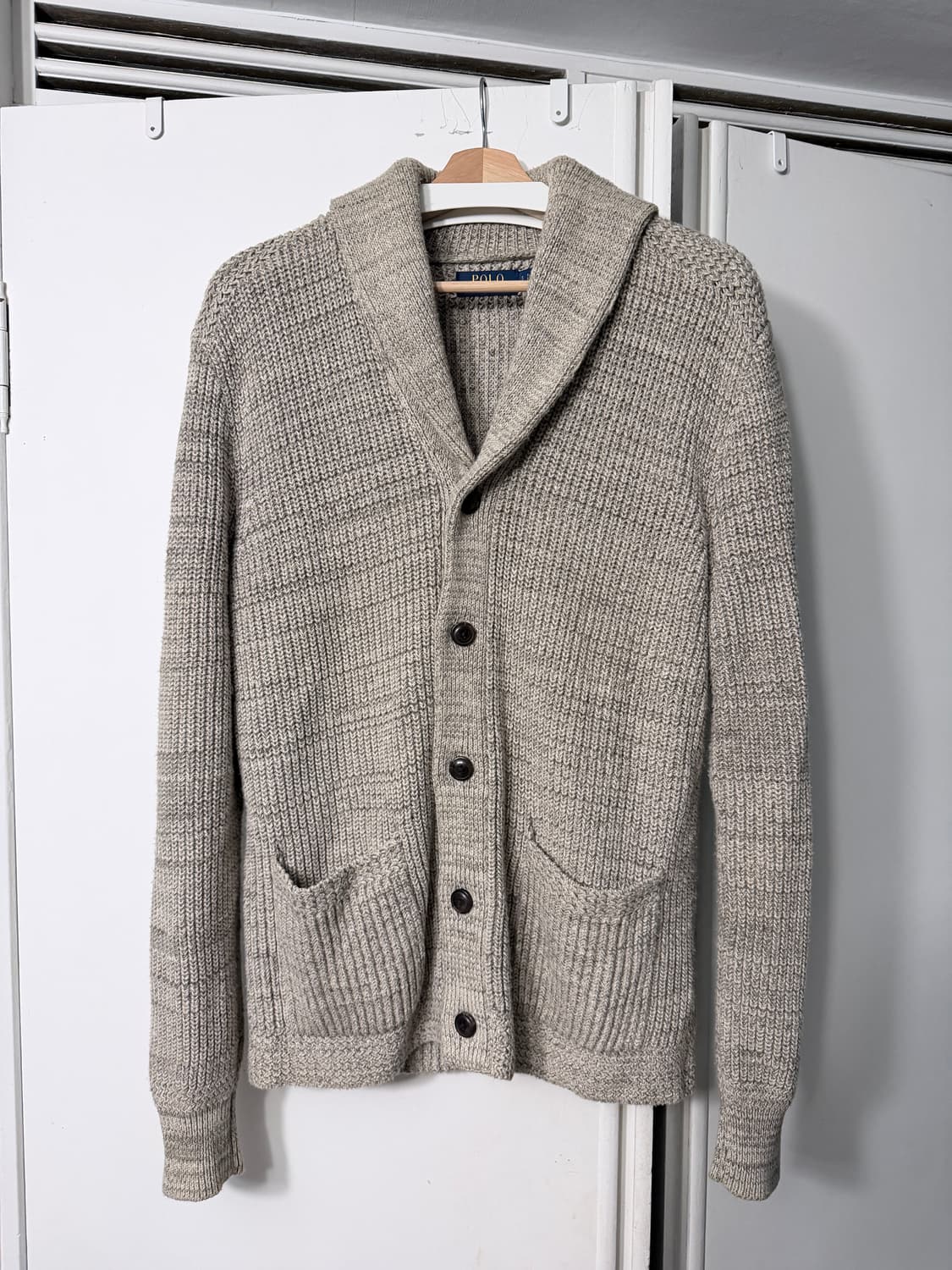 정품 랄프로렌 숄카라 남자 가디건 (신세계 본점 도장 ㅇ) 상품이미지2