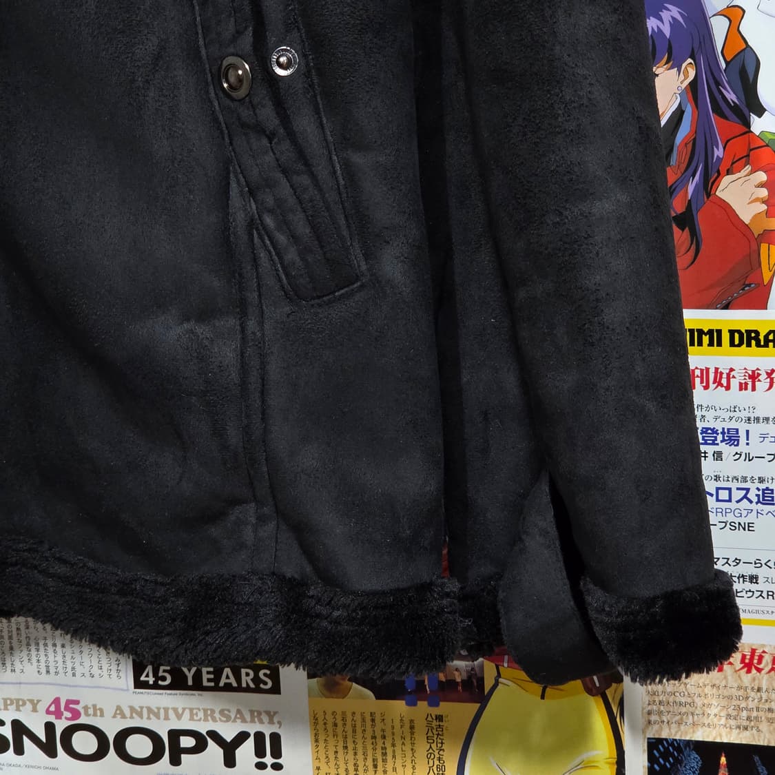 JPN 넥버클 퍼 후드 울프조 무스탕 자켓 상품이미지5