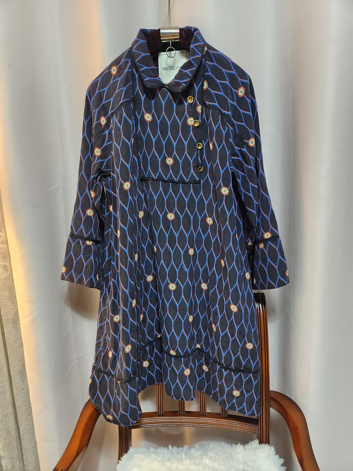 KENZOxH&M 패턴 플리츠 미니 원피스 상품이미지1