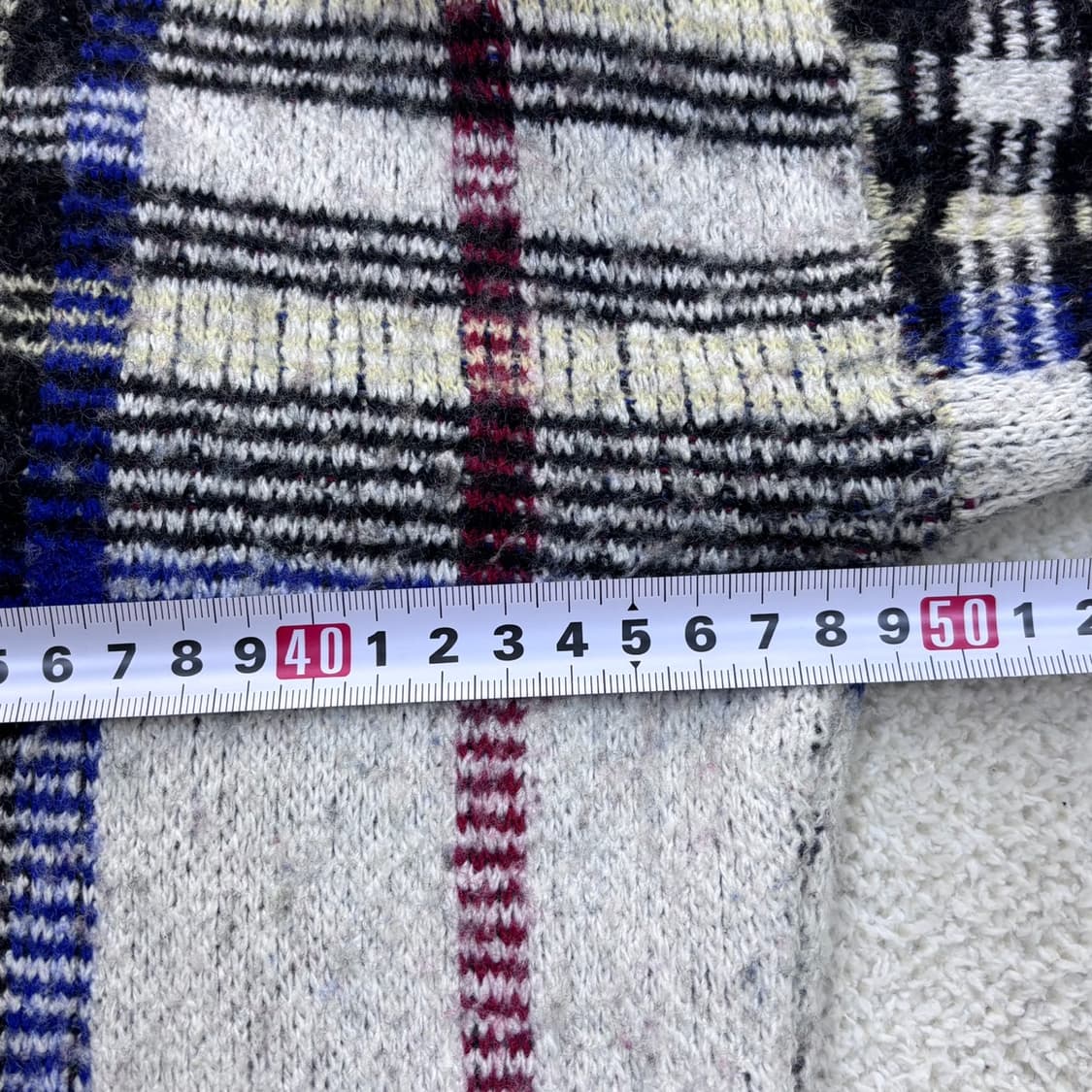 S 랄프로렌 체크 브이넥 니트 스웨터 0326E 상품이미지7