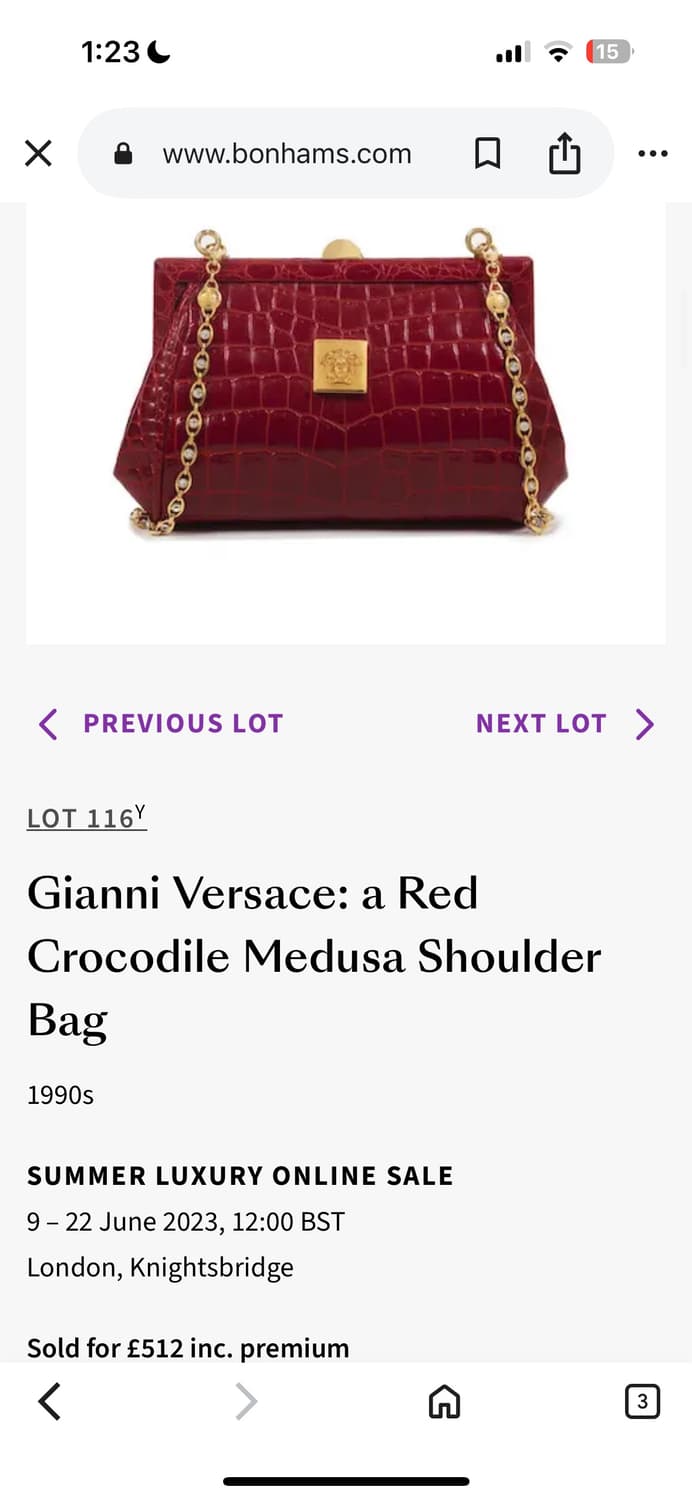 정품 지아니 베르사체 빈티지 90‘s 체인 숄더백  상품이미지2