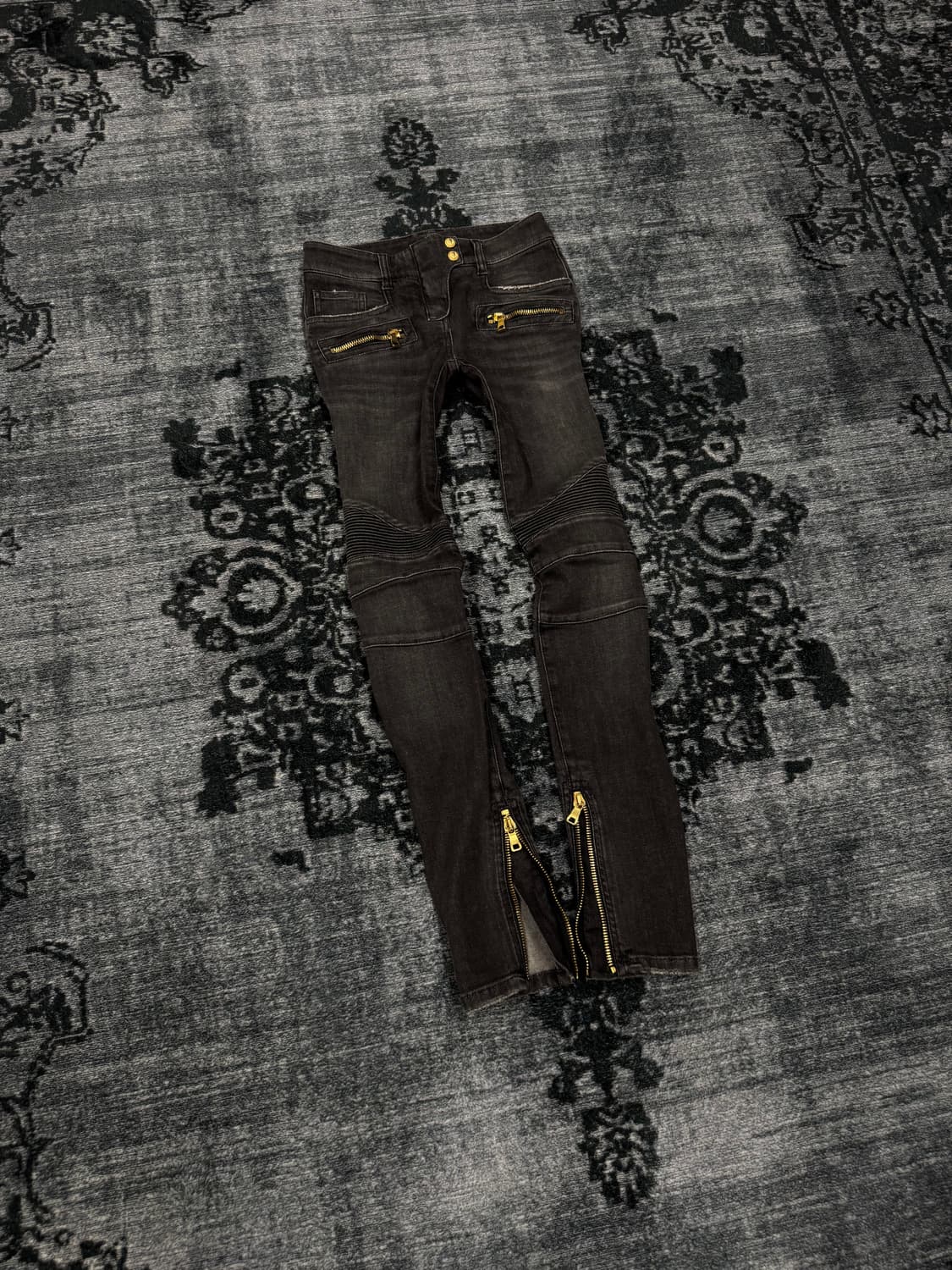 Balmain 16ss zipper slim biker pants 상품이미지1