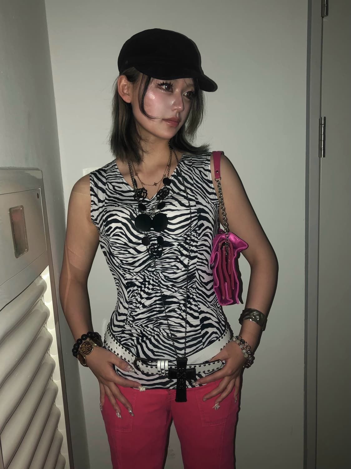 hot pink zebra glam set  상품이미지2