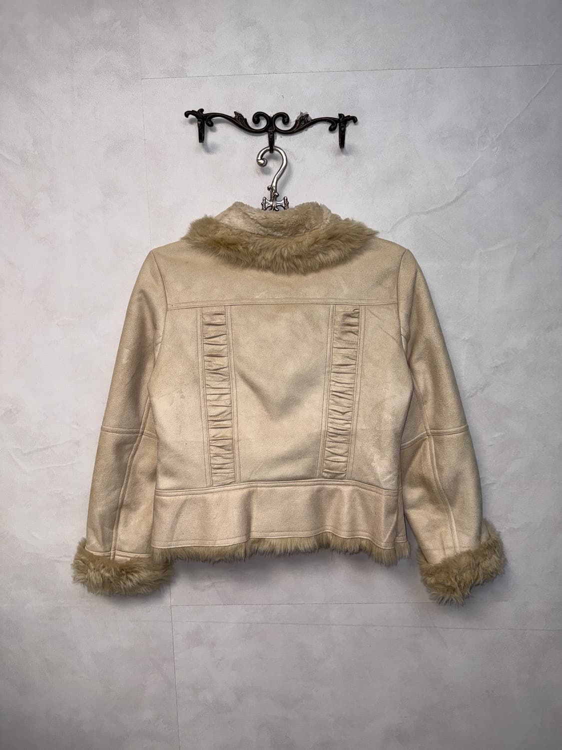 Ivory shirring eco fur mustang  상품이미지3