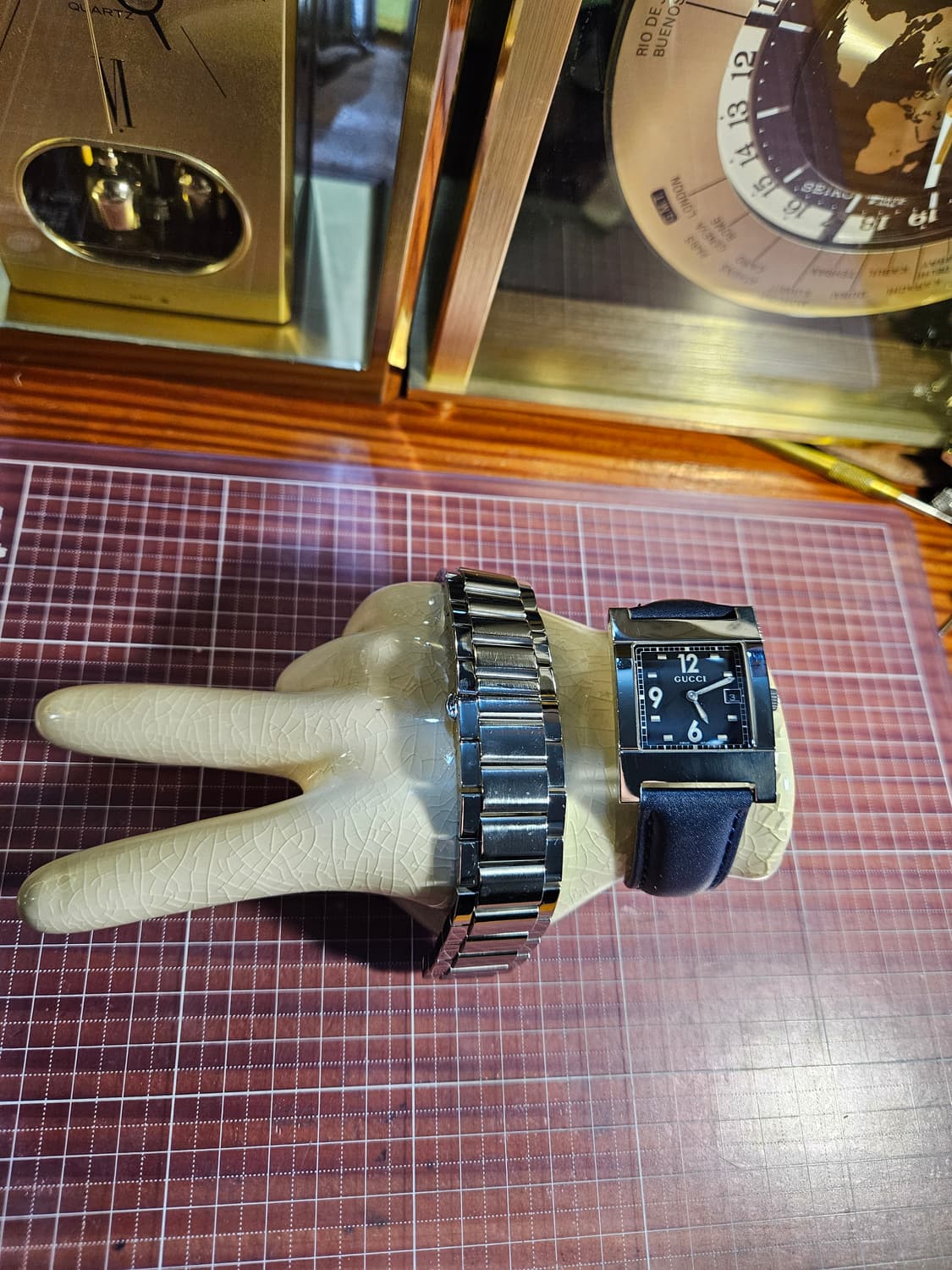 구찌 7700m 스퀘어 24mm(러그20mm) 쿼츠 시계 상품이미지2