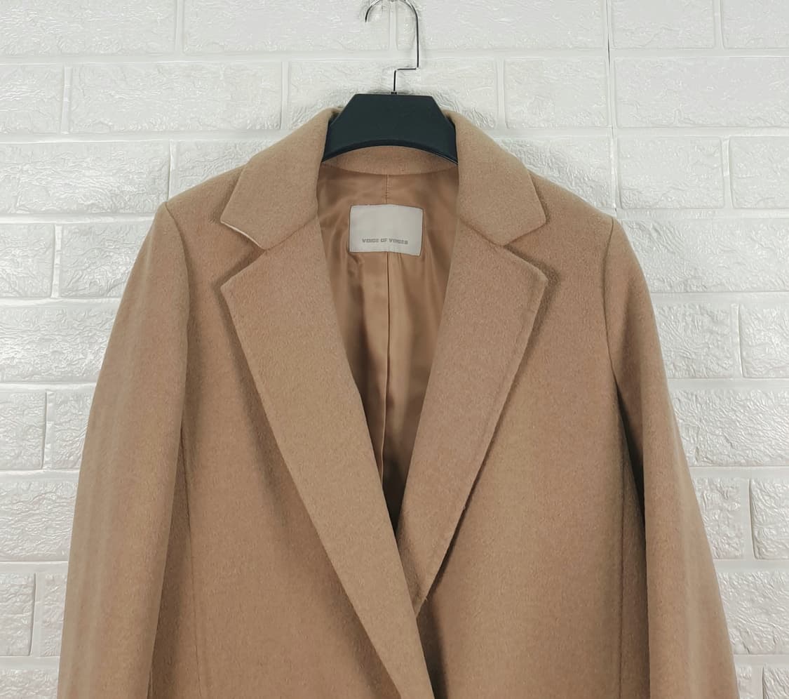 [55]보브 울 캐시미어 혼방 롱 코트 상품이미지3