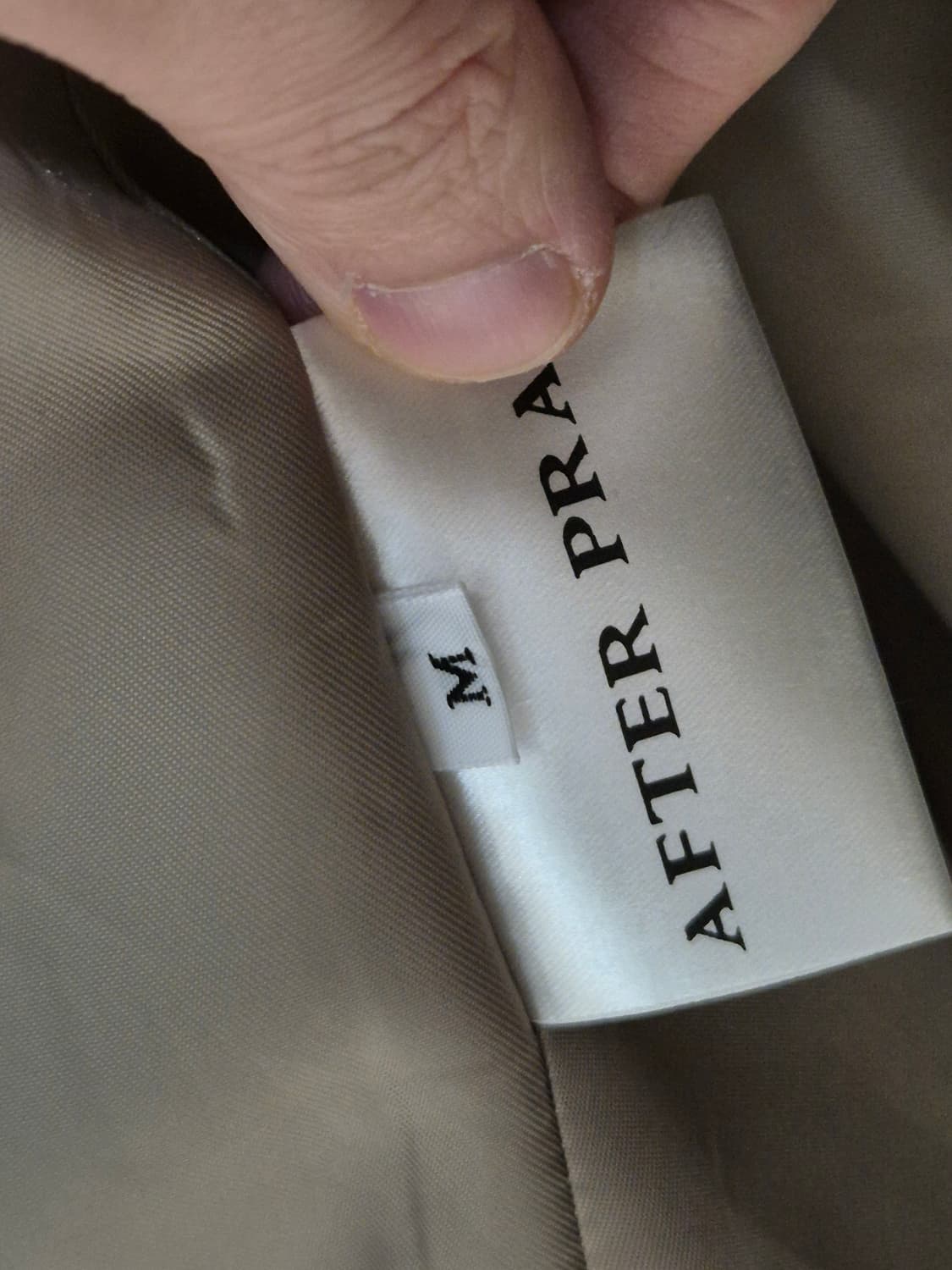 (M)애프터프레이X러드 히든버튼 오버사이즈 싱글 코트 베이지 상품이미지8