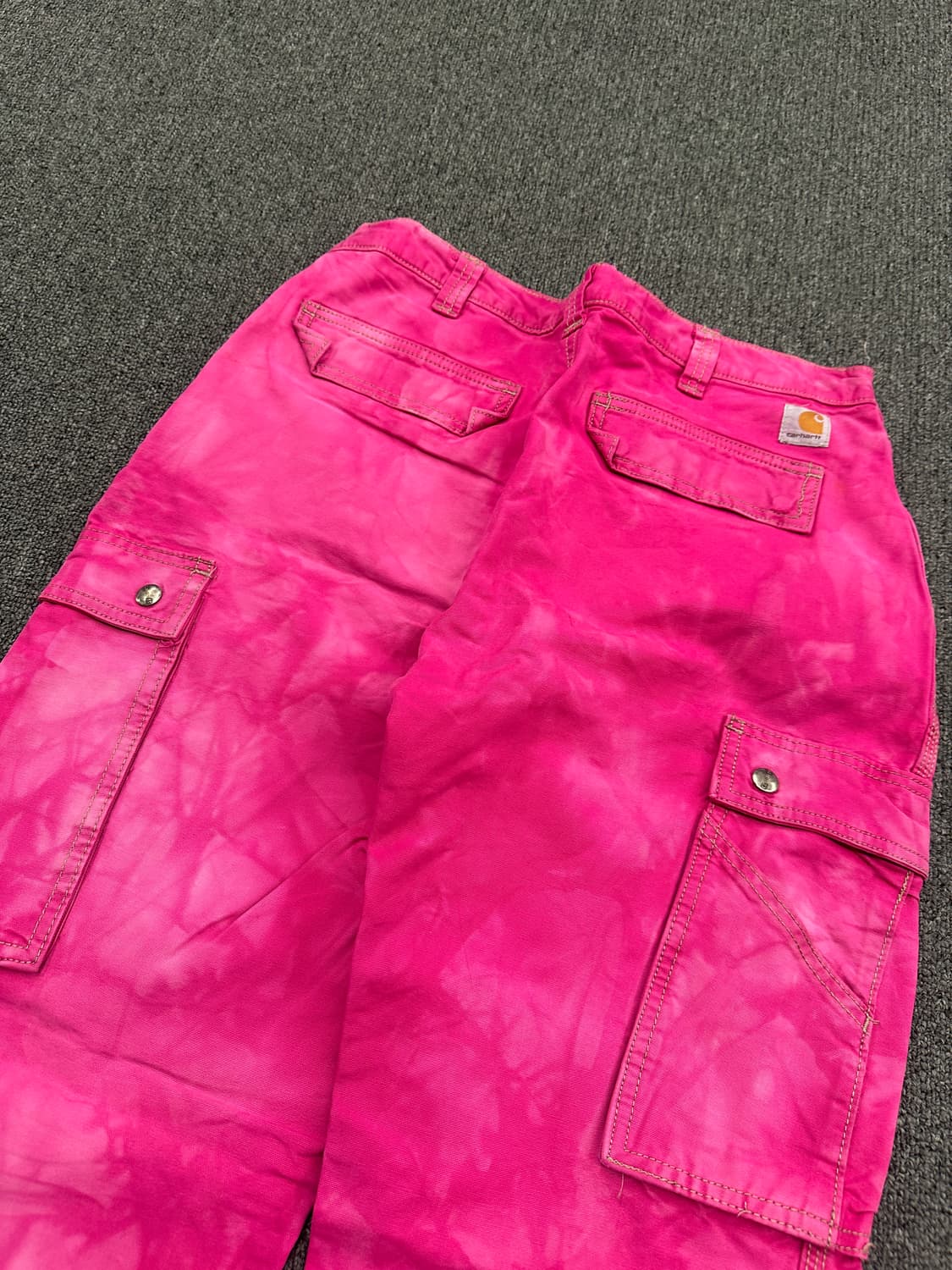 칼하트 핫핑크 카고 워크팬츠 상품이미지3
