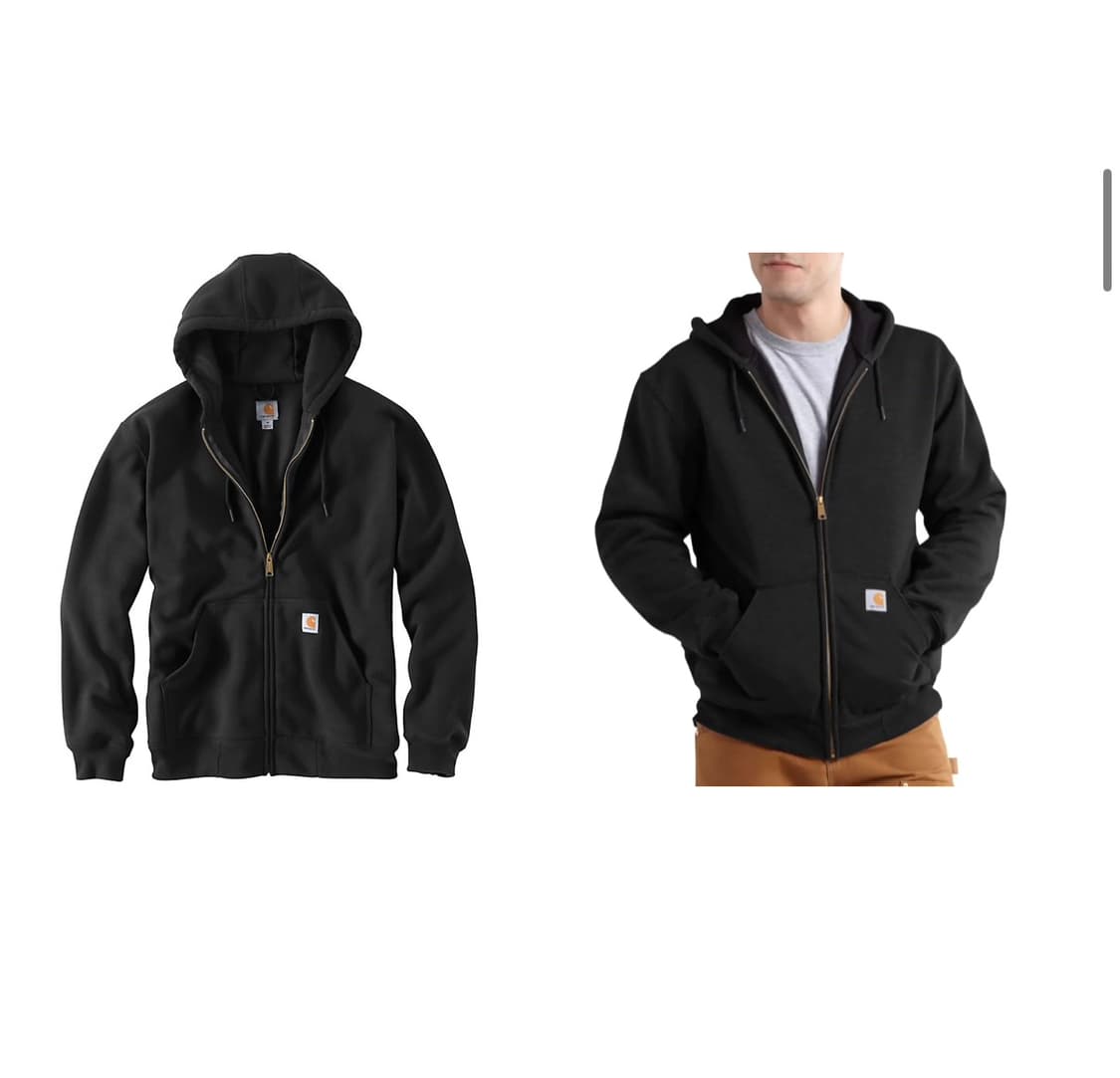 칼하트 러틀랜드 써멀후드집업 블랙 S 상품이미지5
