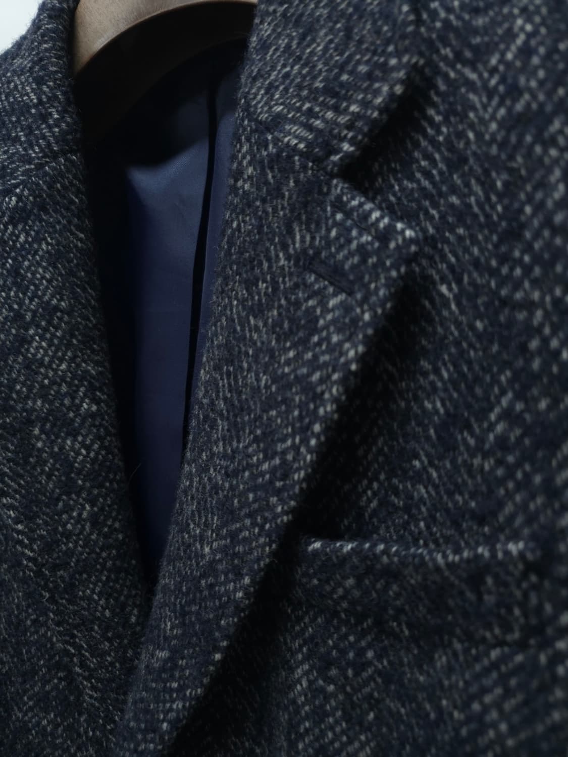 런던포그 남성 헤링본 울 모직코트 상품이미지4