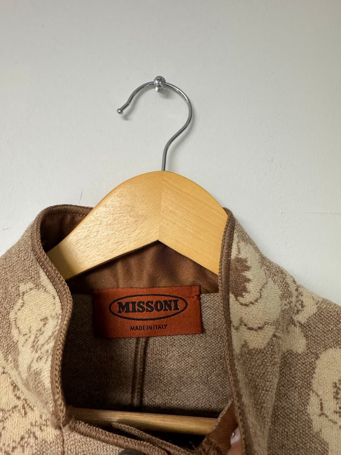 missoni 미쏘니 플라워 패턴 자켓 가디건 울 니트 46 상품이미지7