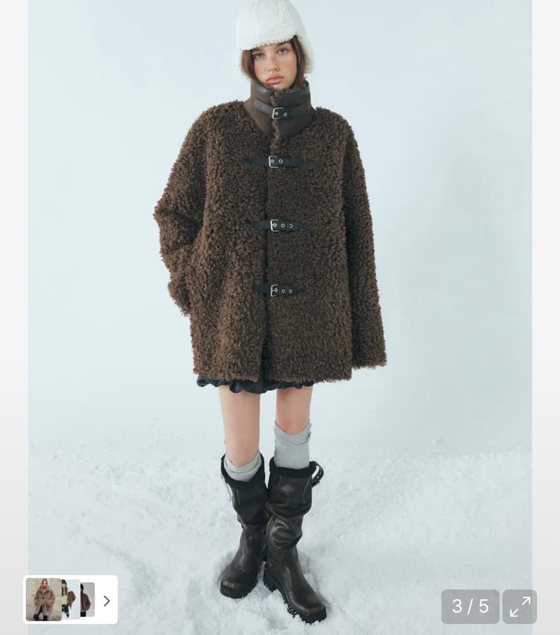 에트몽 버클 시어링 무스탕 상품이미지1