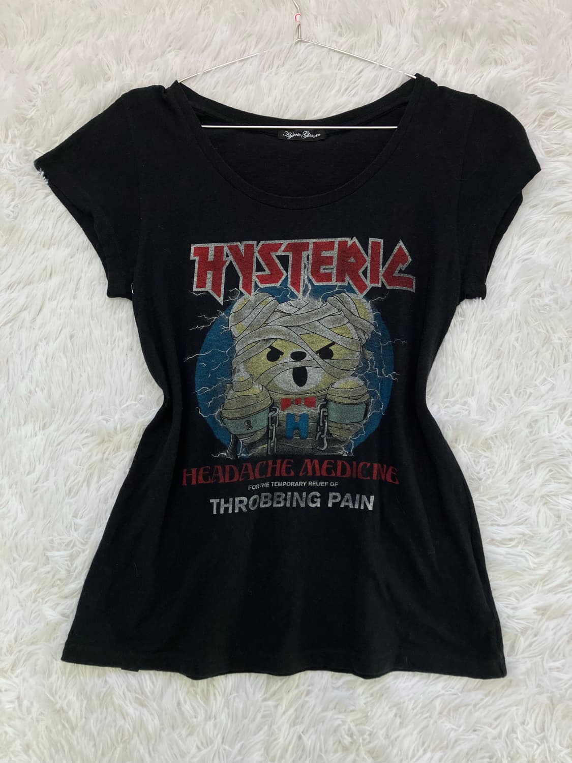 빈티지 히스테릭 글래머 퍽베어 반팔 1049 y2k 스트릿 갸루 펑키 일 상품이미지1
