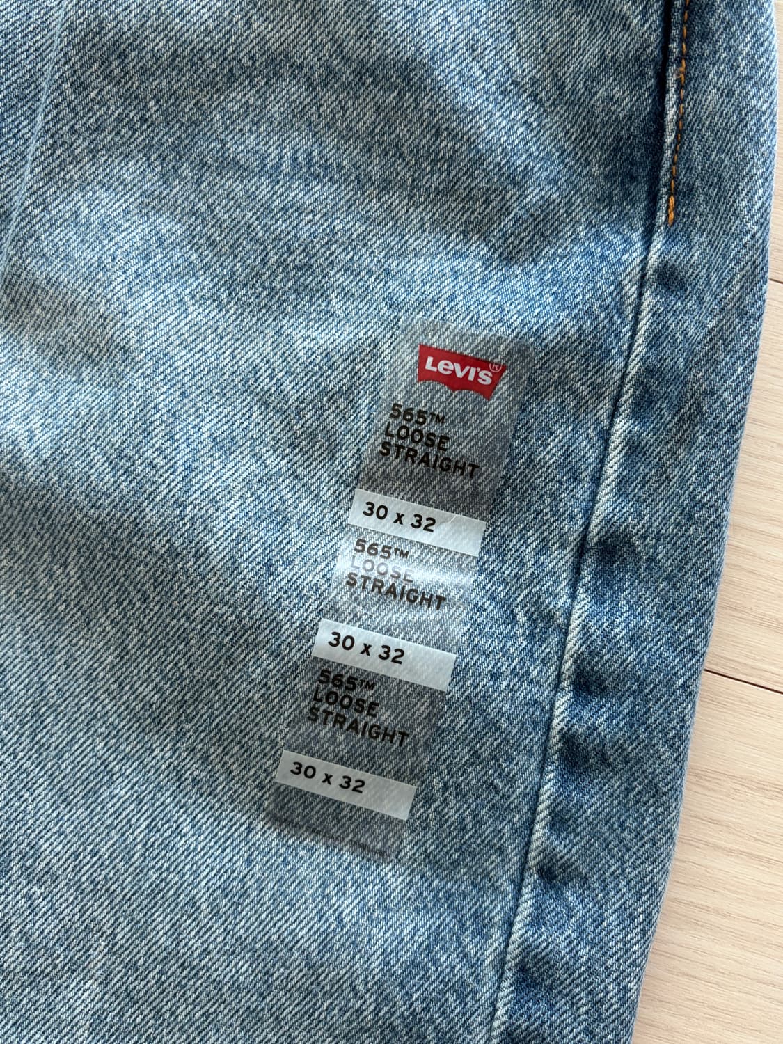 [국내매장판] 리바이스 565 데님 블루진 30x32 (새제품) 상품이미지3