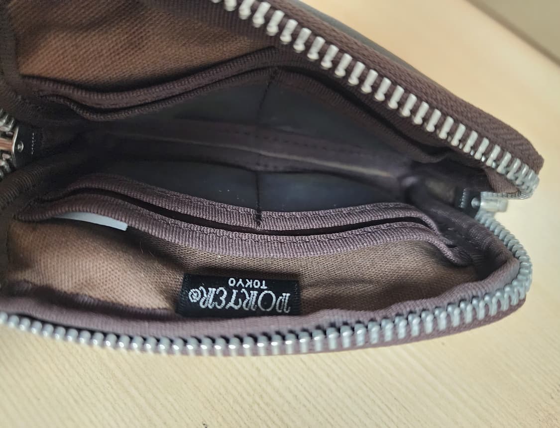 요시다포터 프리스타일 멀티코인 케이스 브라운 상품이미지7