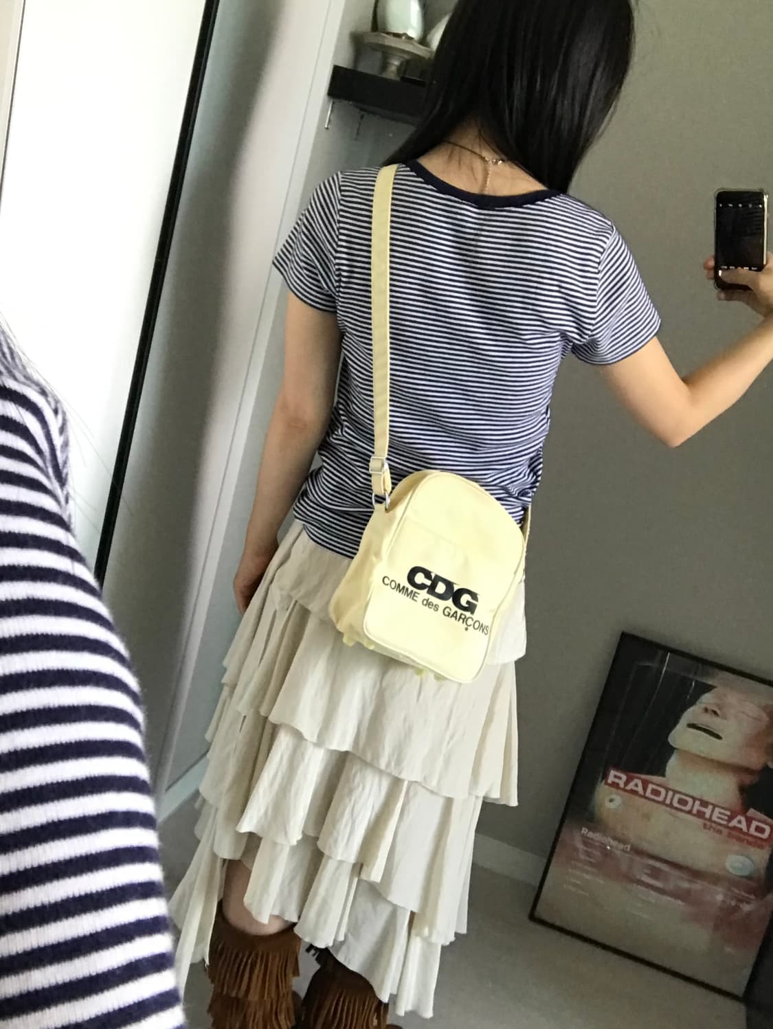 꼼데가르송 CDG 숄더백 아이보리 상품이미지3