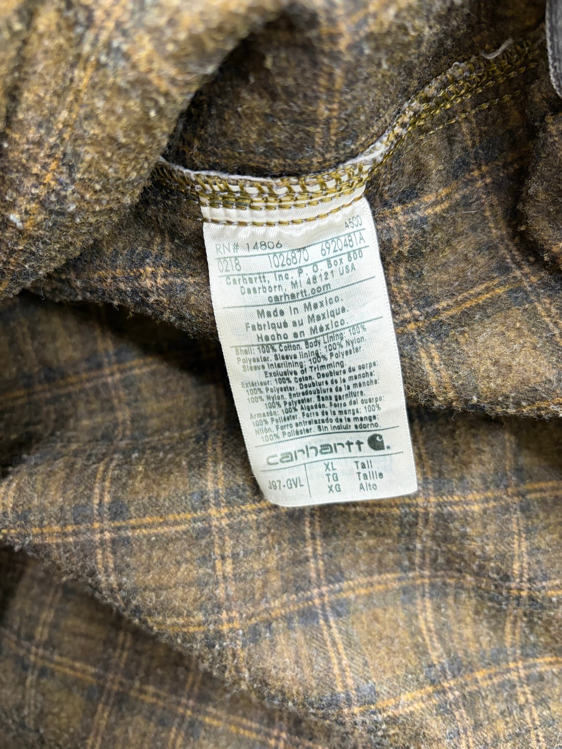 10s 칼하트 j97 gvl 디트로이트 자켓 상품이미지10