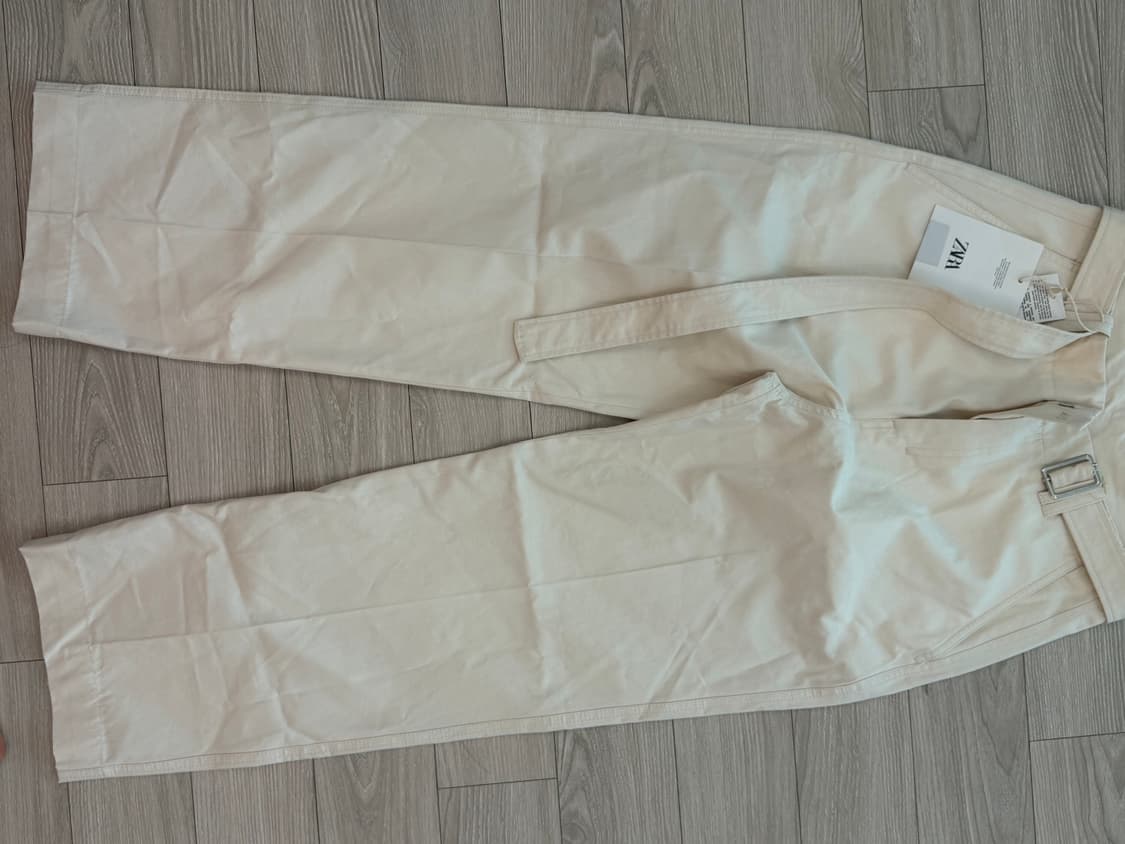 자라 25ss 맨즈 에디션 에크루 면팬츠 상품이미지8