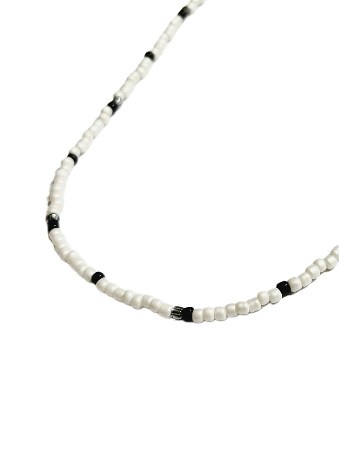 Ellavo simple white beads necklace   상품이미지3