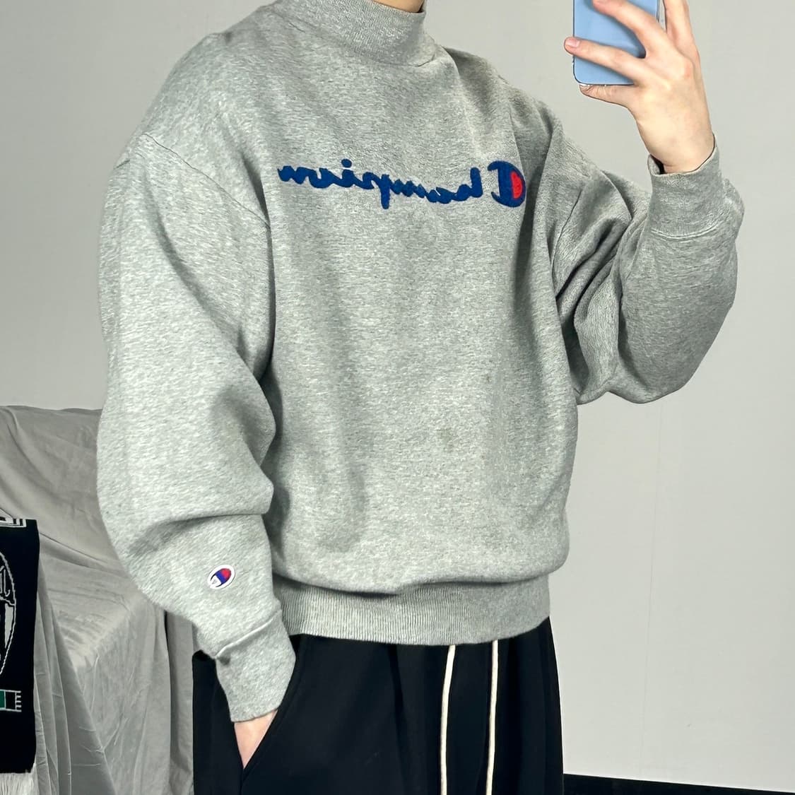 챔피온 리버스위브 하이넥 맨투맨 S  상품이미지1