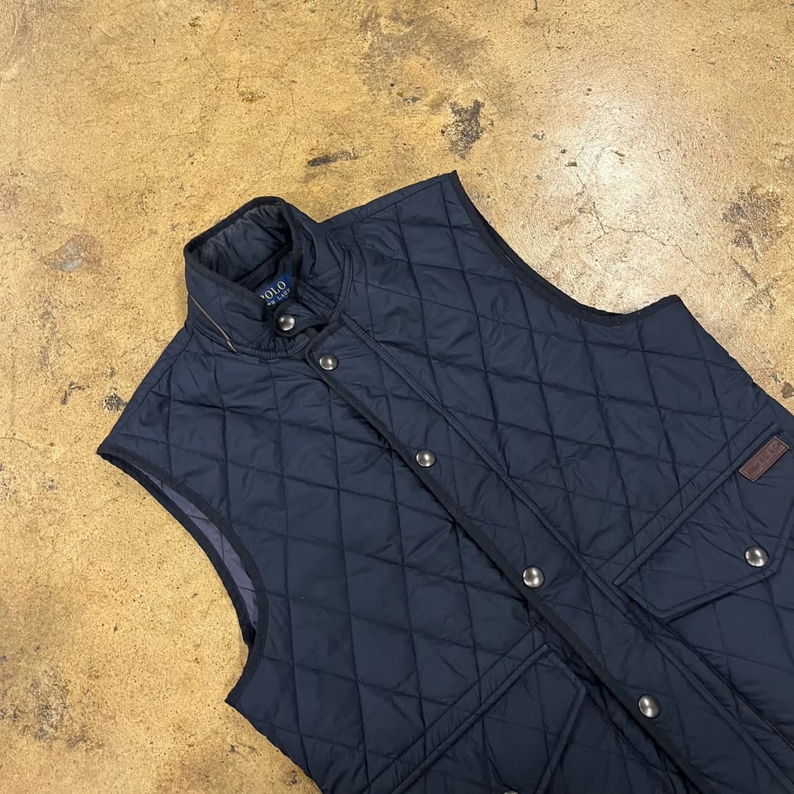 [정품/M] 폴로 랄프로렌 퀼팅 조끼 네이비 b14 상품이미지1
