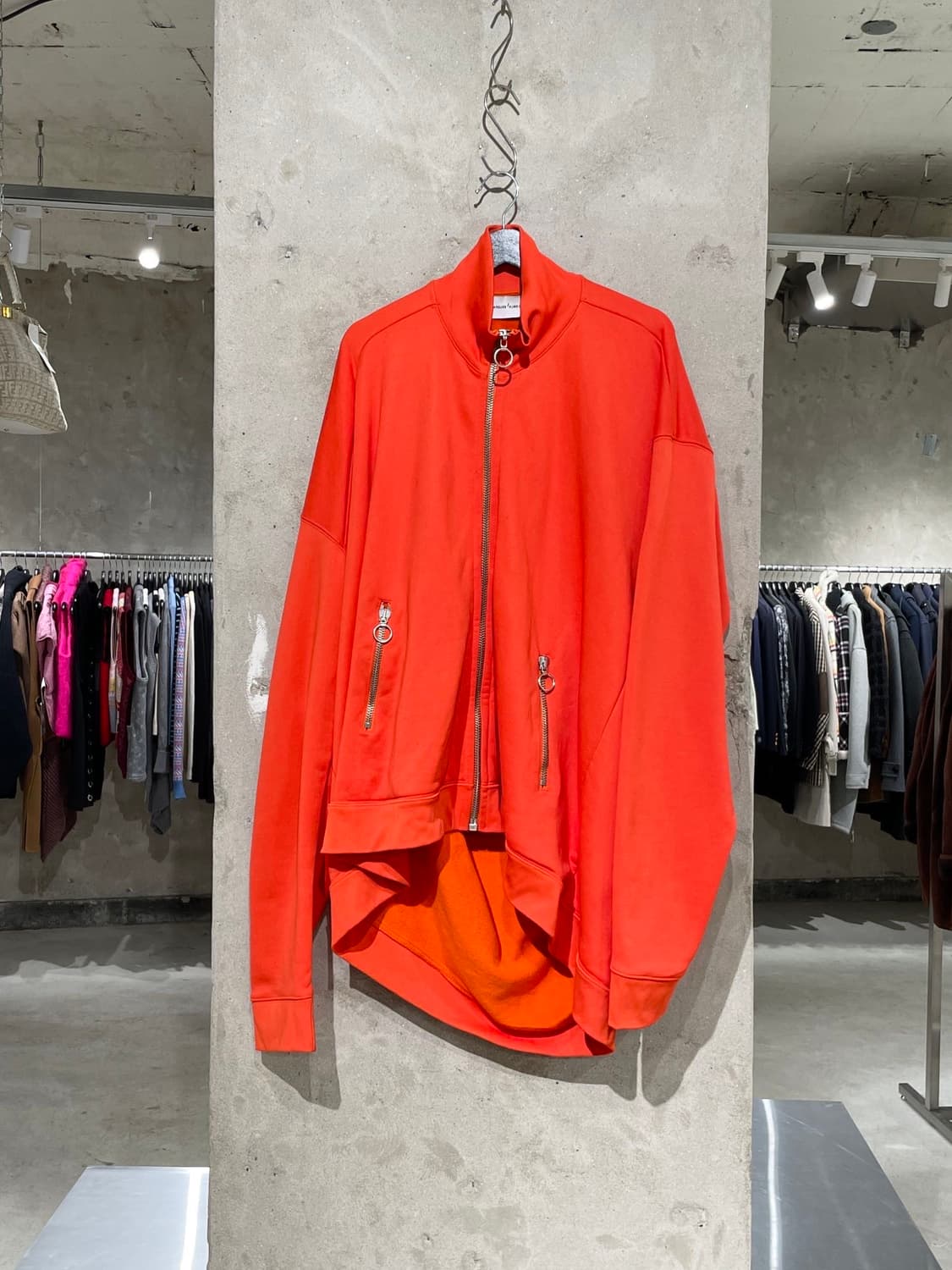 마르케스 알메이다 오렌지 에이시머트리컬 휴지 집업 자켓 상품이미지1