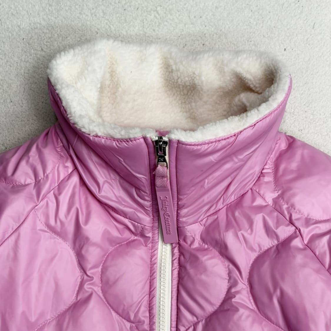 JUICY COUTURE 골프 퀼팅 덕다운 패딩 자켓 M 상품이미지4