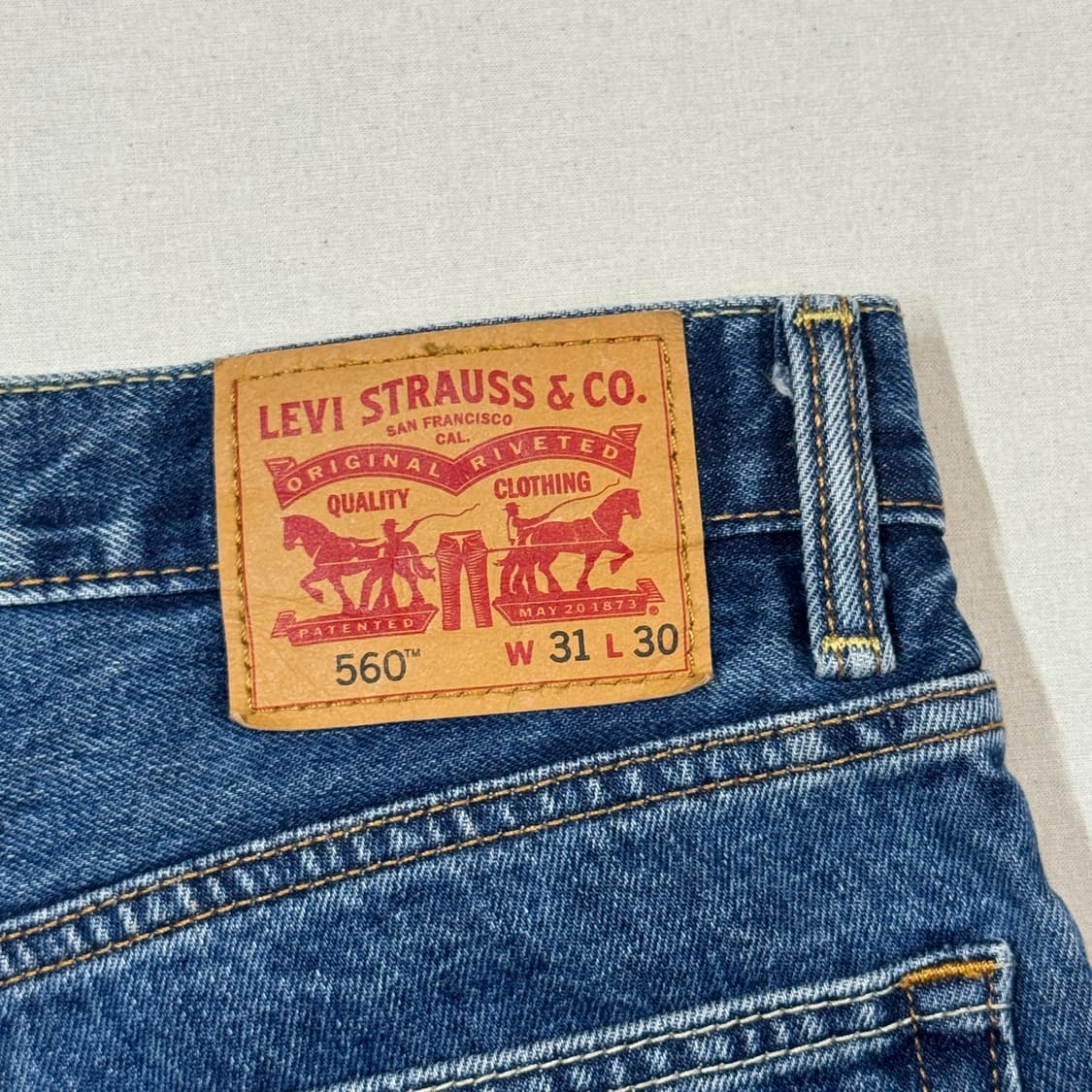 32inch) 리바이스 560 컴포트 루즈 데님 청바지 W28 상품이미지3