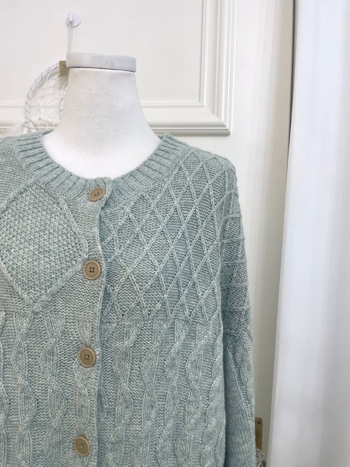 SM2 indi mint twist basic loose cardigan 상품이미지6