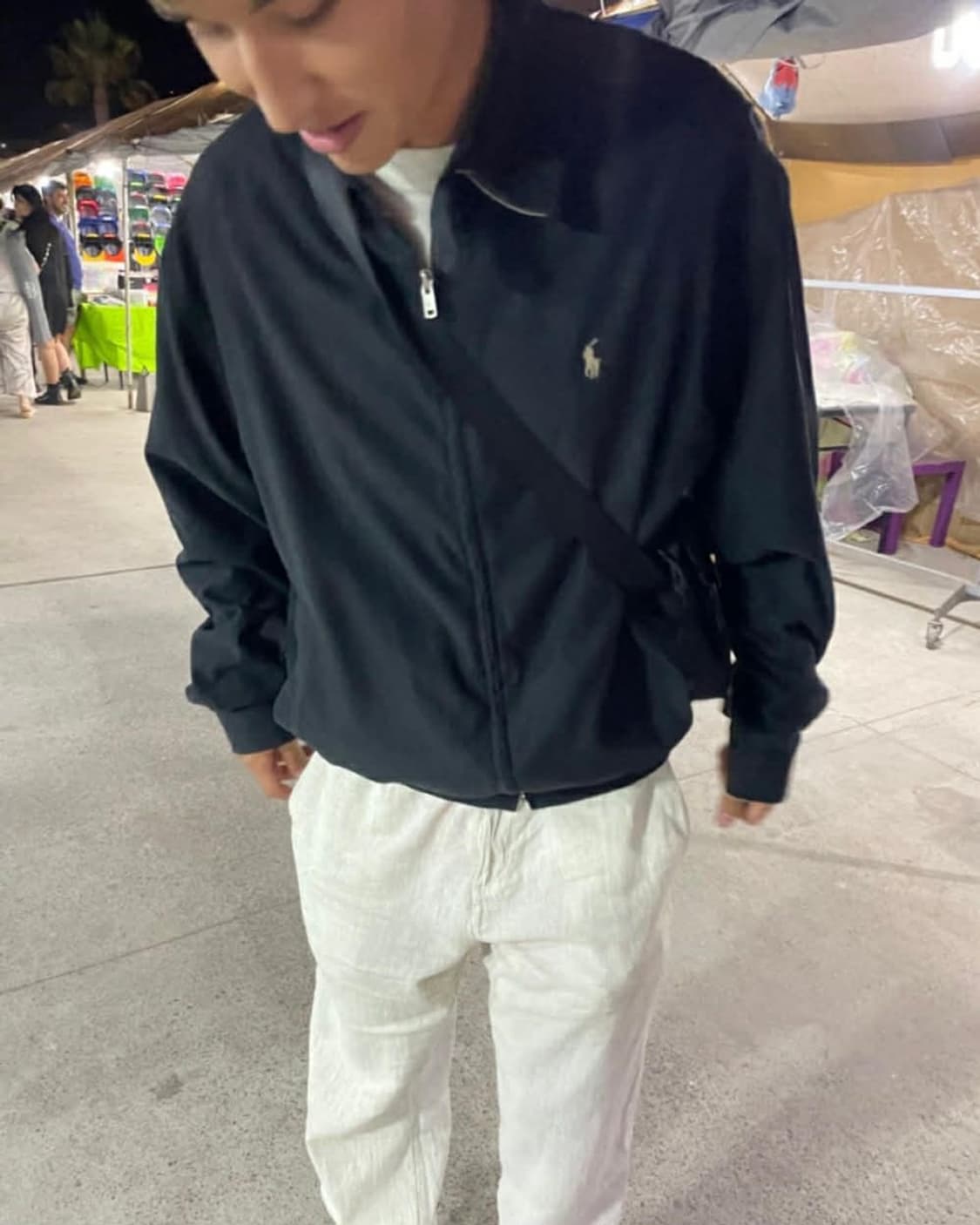 폴로 랄프로렌 폴리쉘 해링턴 맨즈라인 스윙탑 자켓(M) 상품이미지2